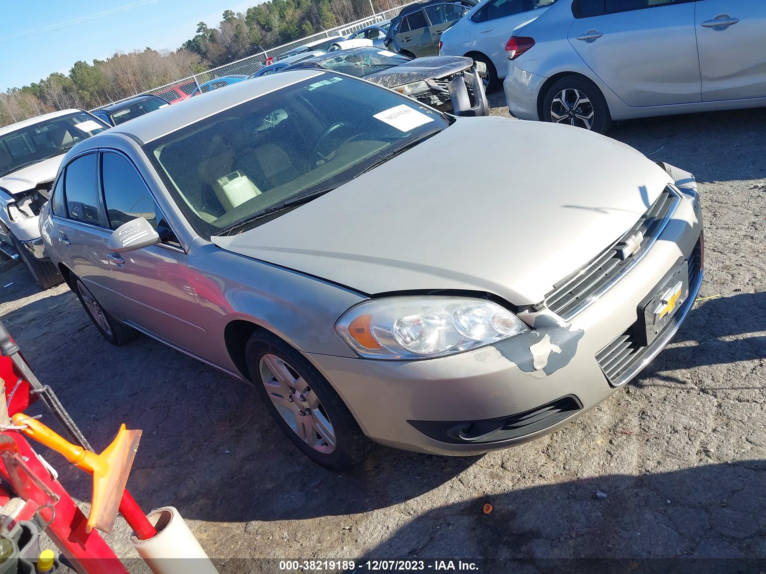 chevrolet impala 2008 2g1wc583589100005