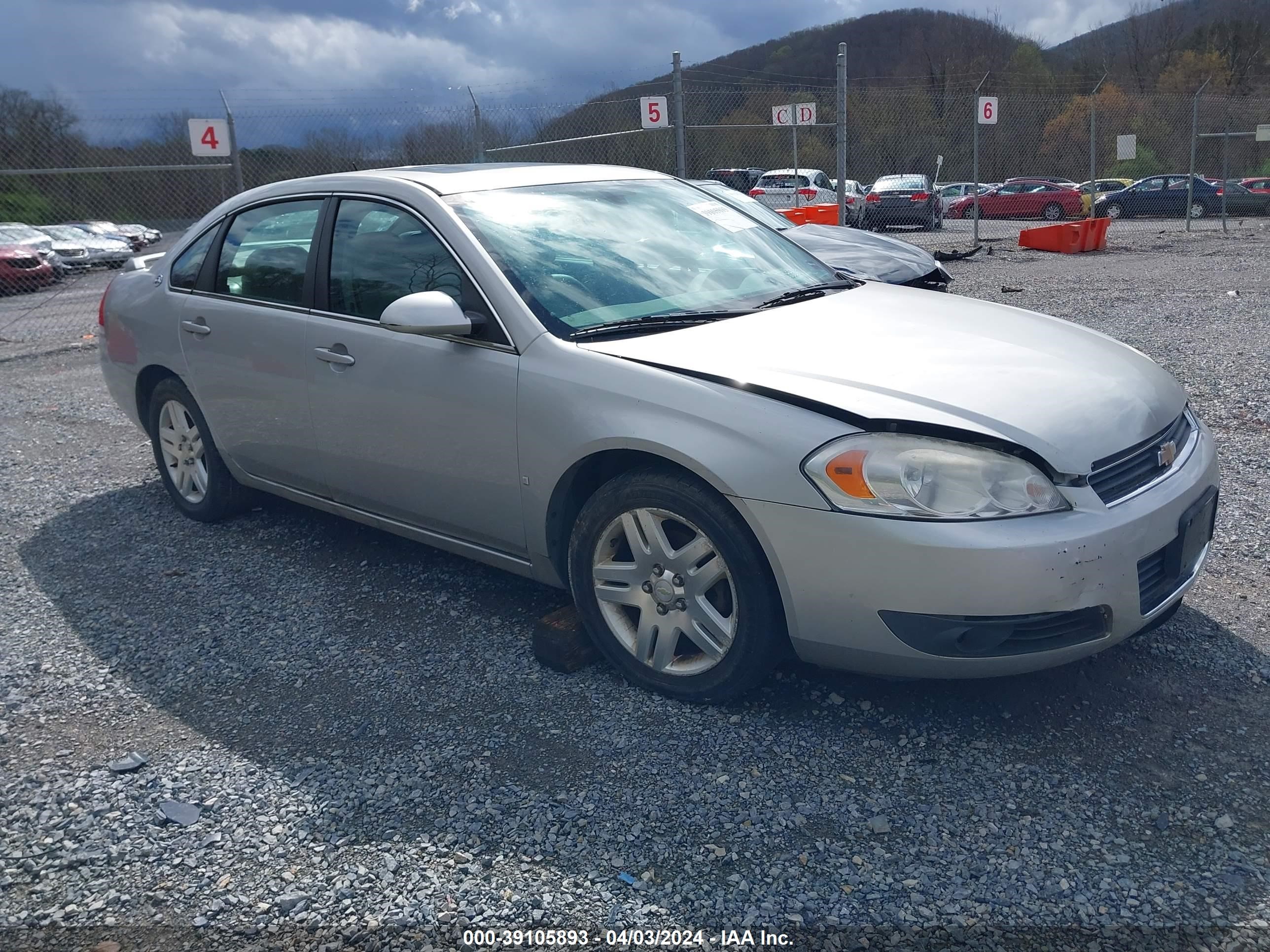 chevrolet impala 2008 2g1wc583681198864