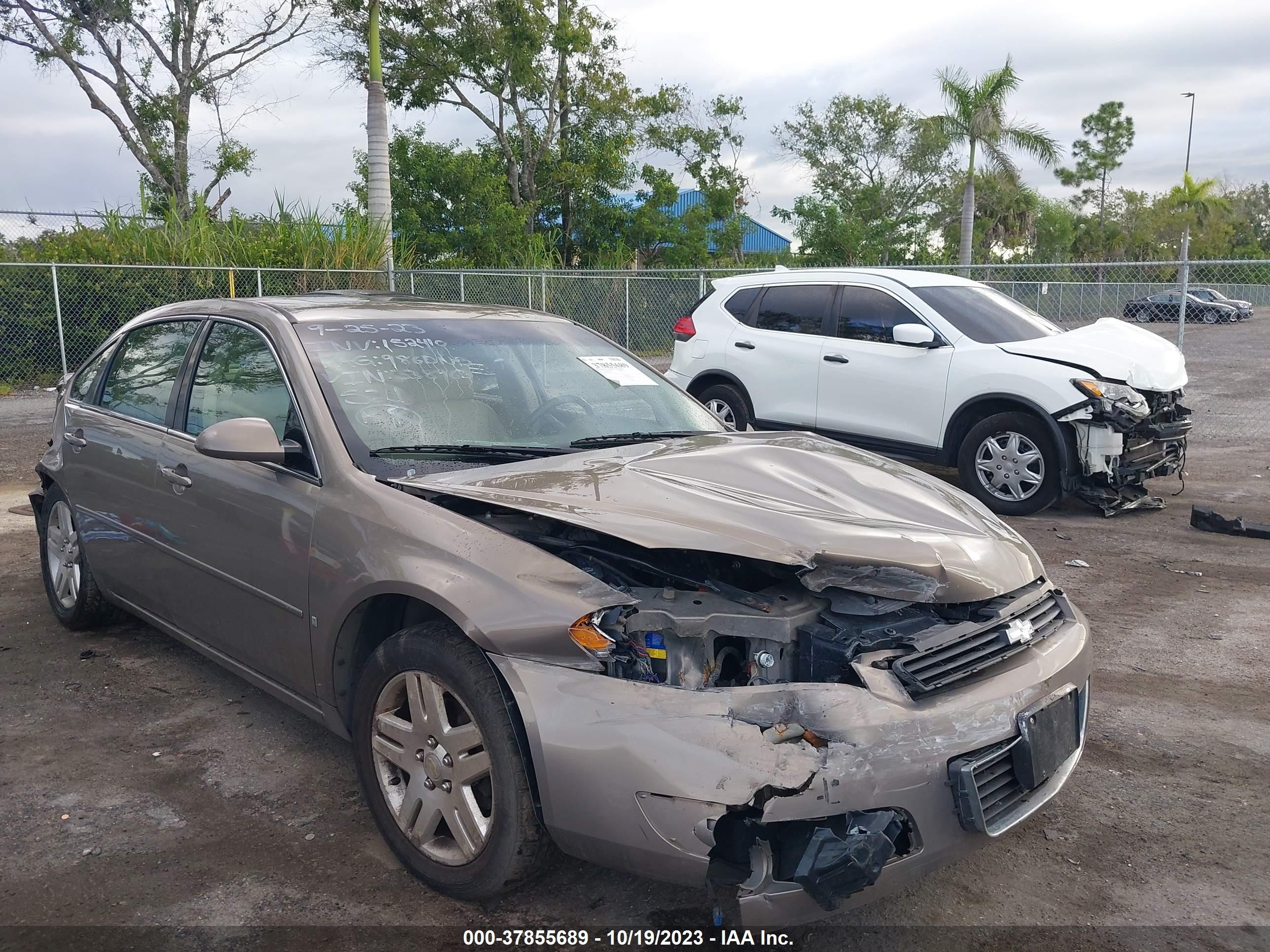 chevrolet impala 2007 2g1wc58r279338963