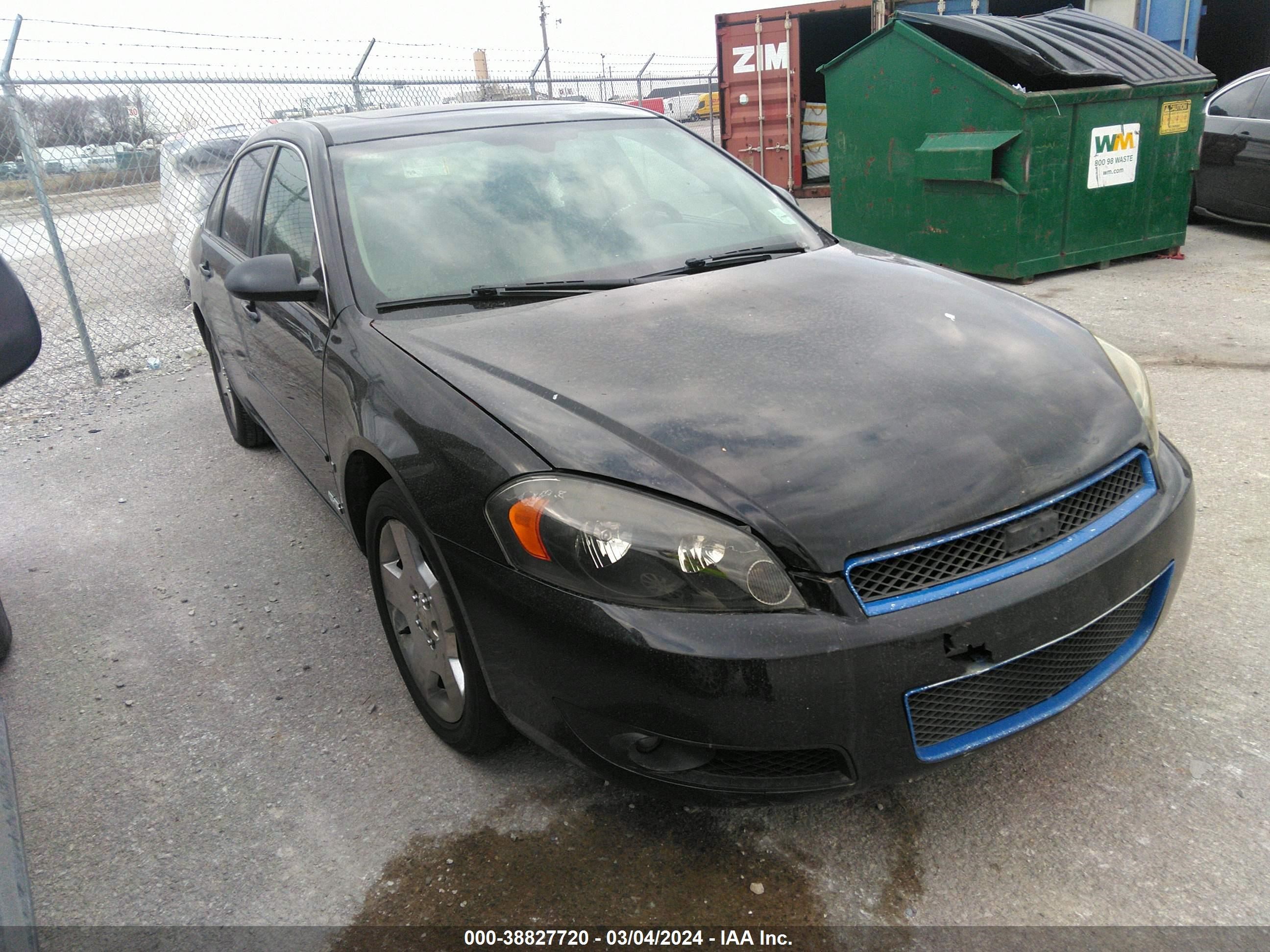 chevrolet impala 2006 2g1wd58cx69341651