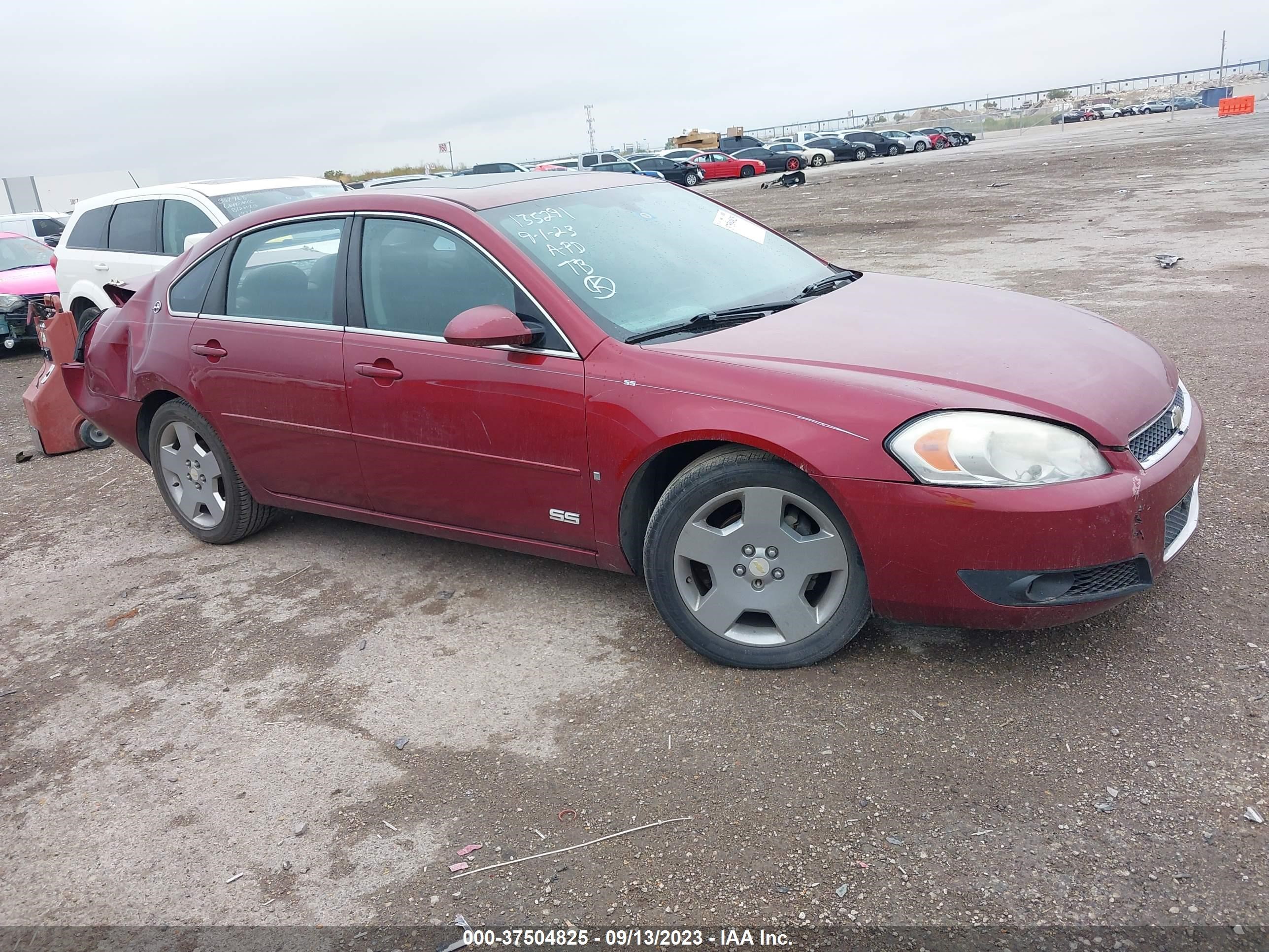 chevrolet impala 2008 2g1wd58cx89126922