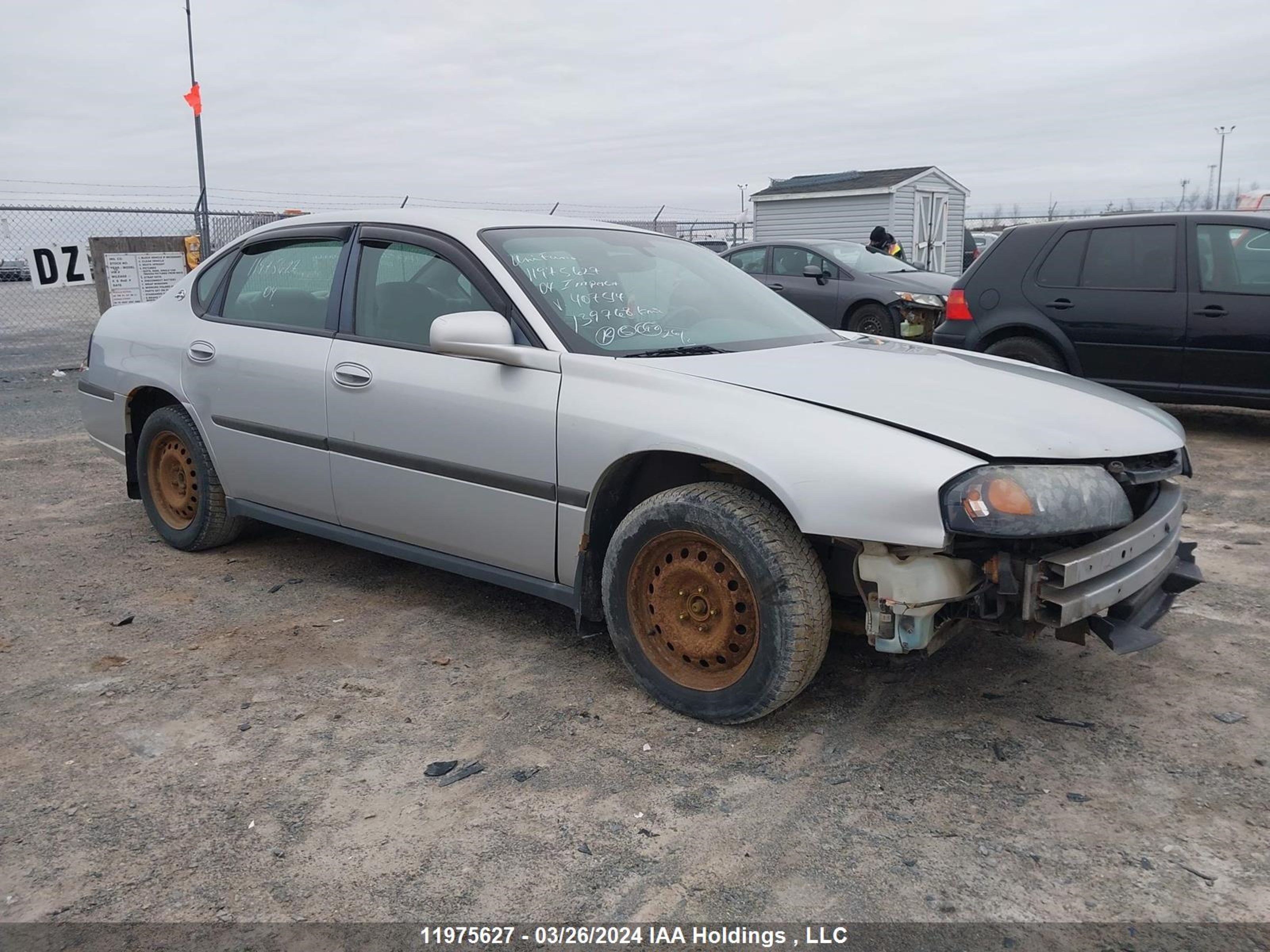 chevrolet impala 2004 2g1wf52e049407514