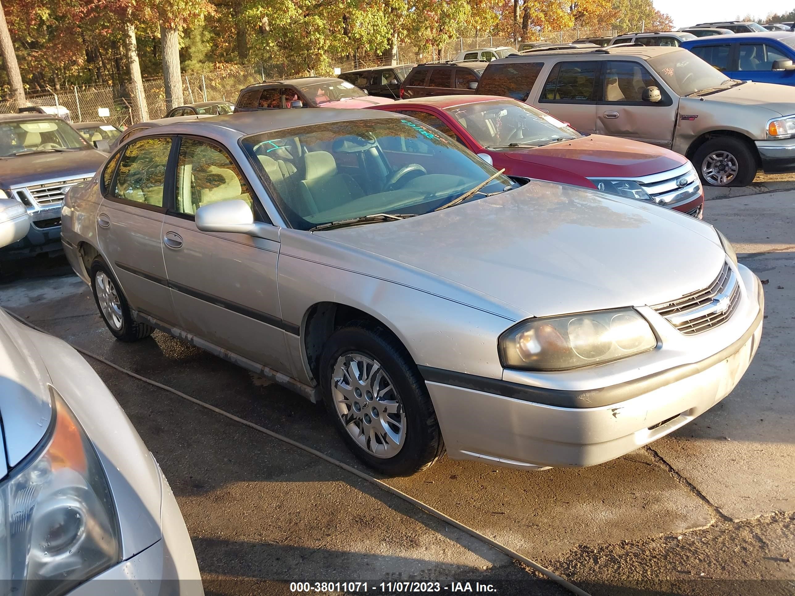 chevrolet impala 2005 2g1wf52e259304662