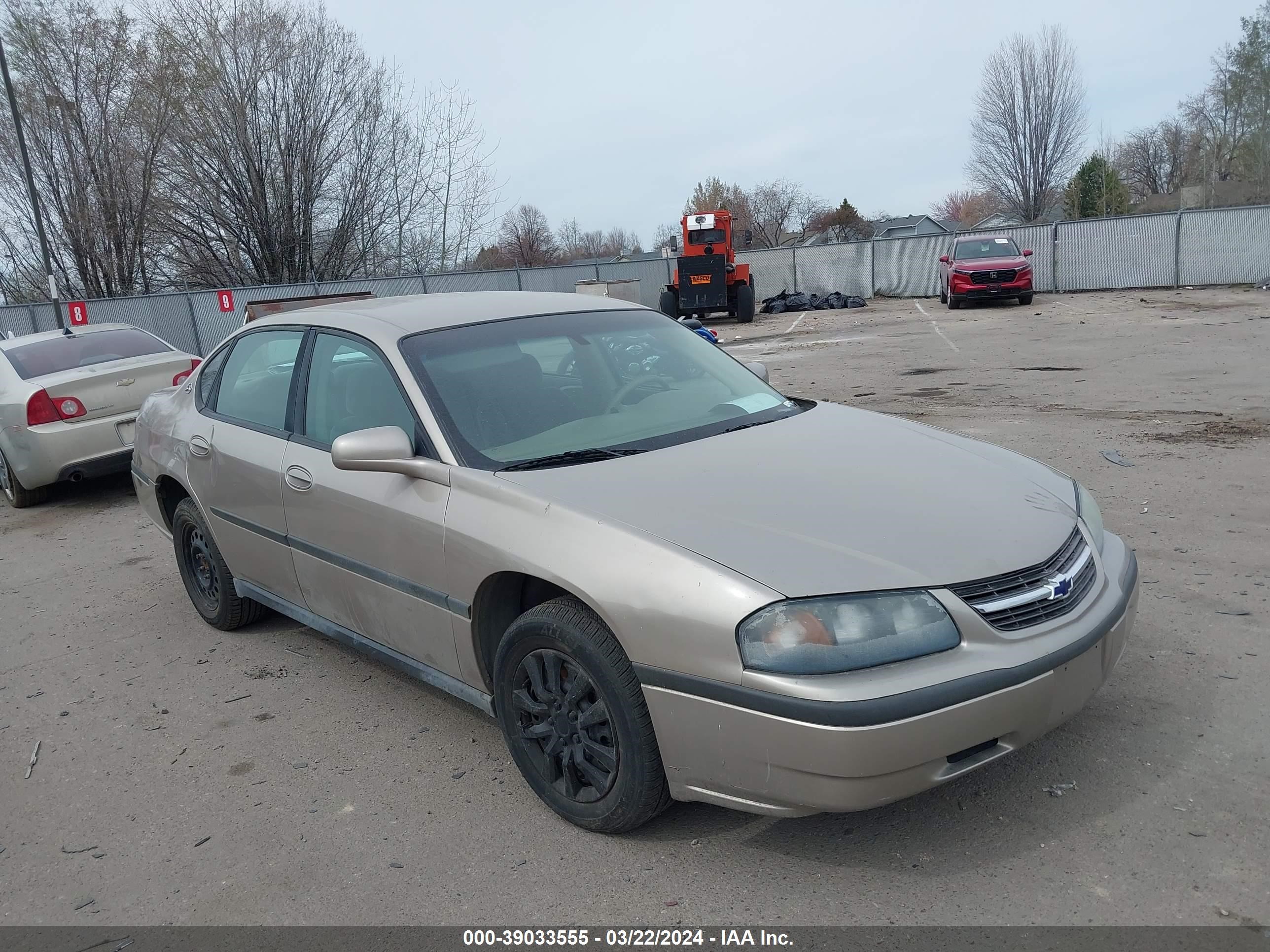 chevrolet impala 2003 2g1wf52e339363684