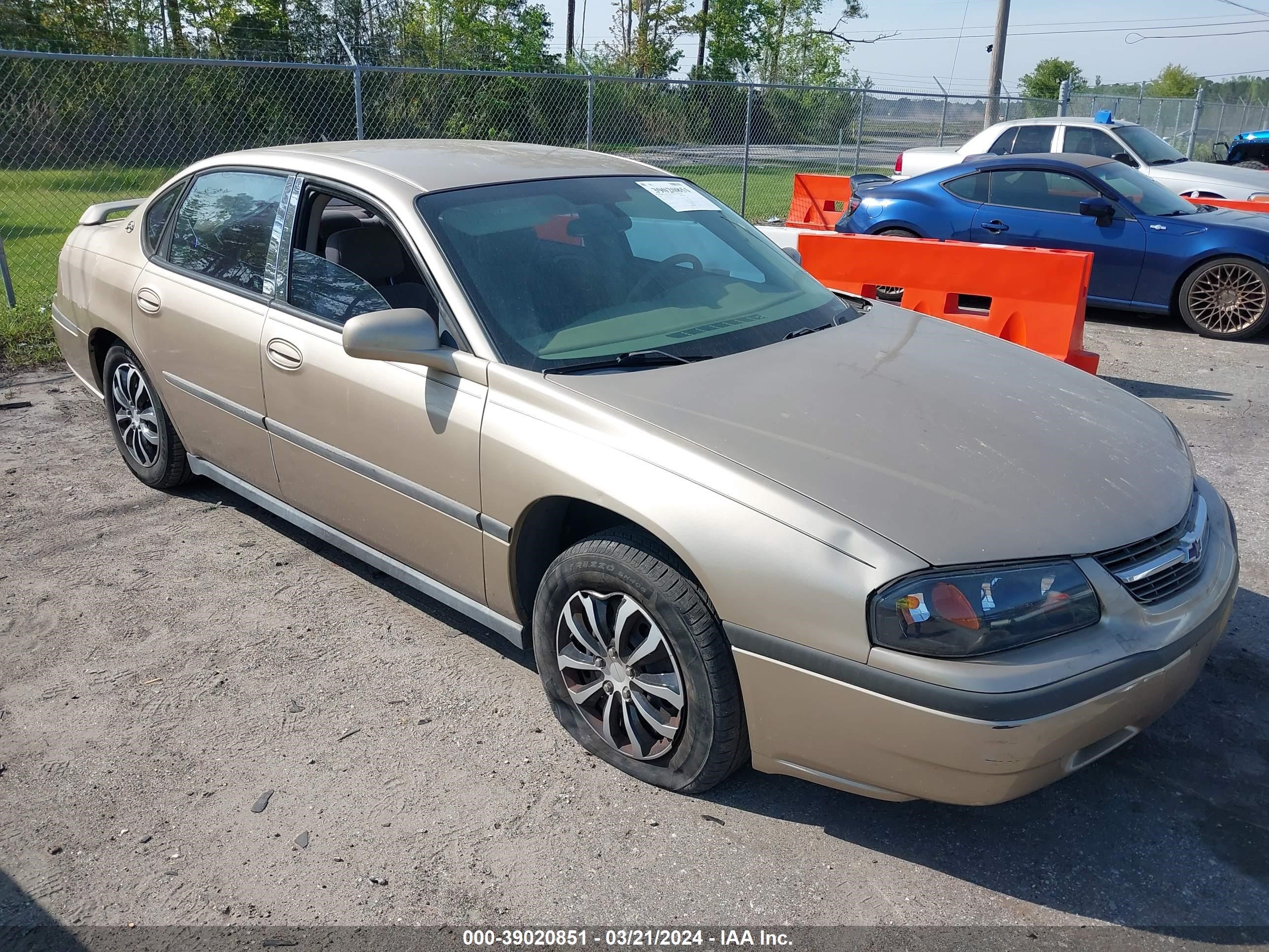 chevrolet impala 2004 2g1wf52e349284727