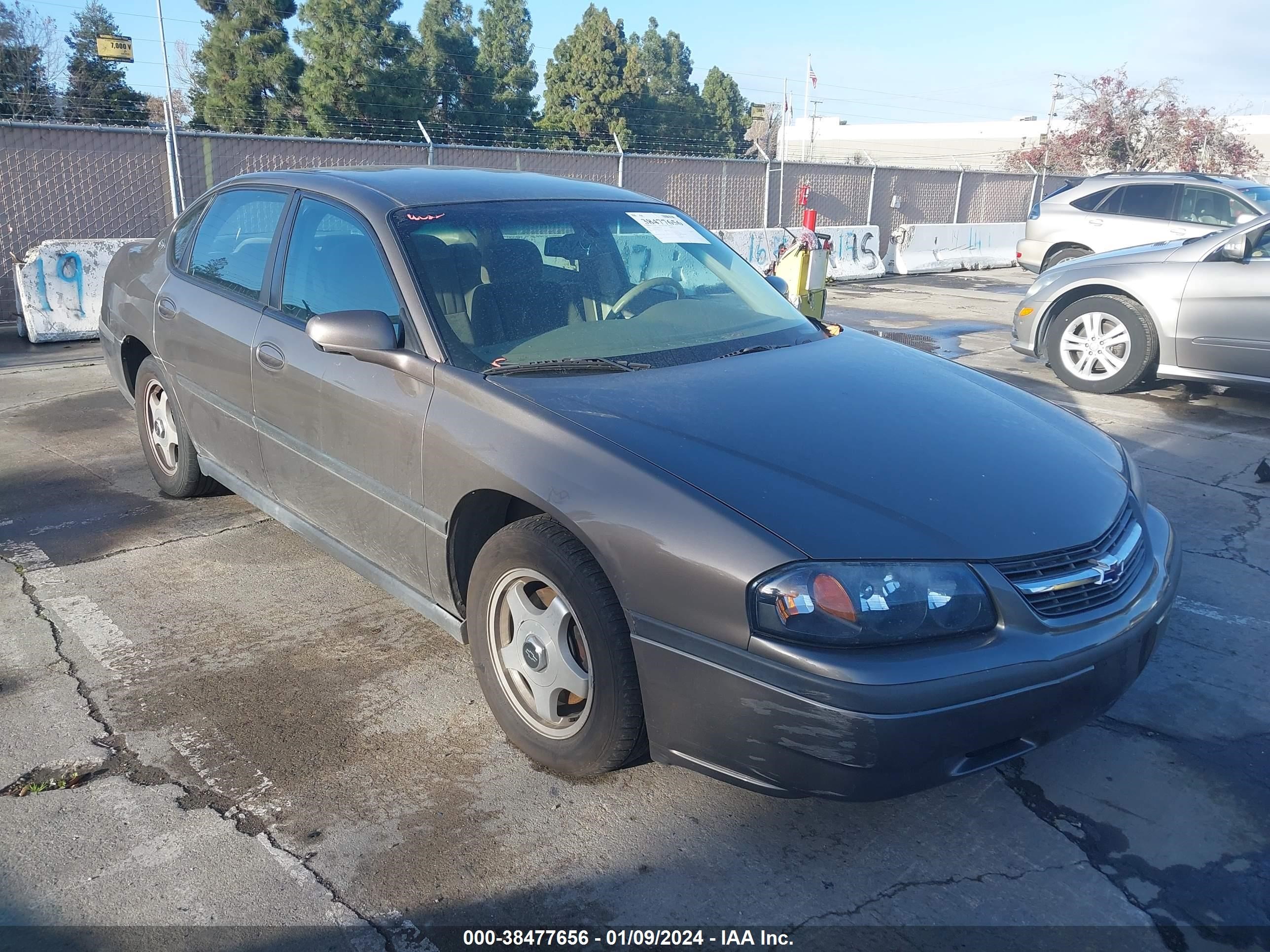 chevrolet impala 2003 2g1wf52e639367731