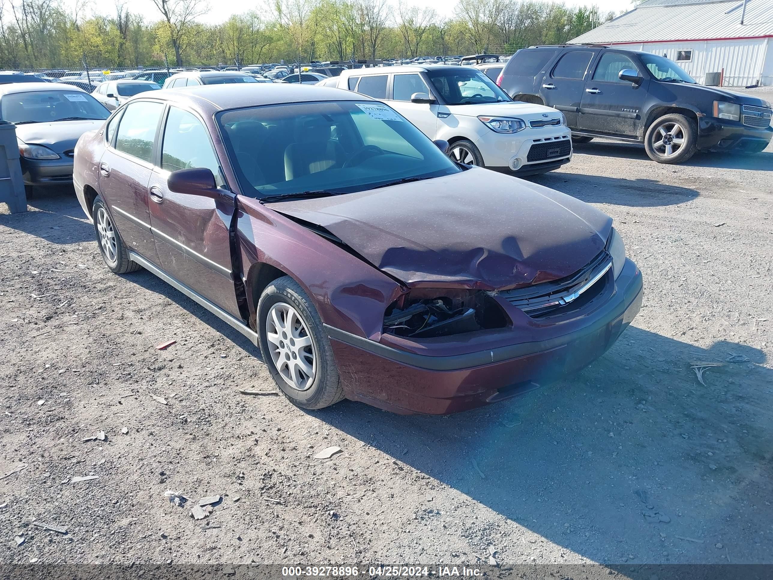 chevrolet impala 2003 2g1wf52e639398364