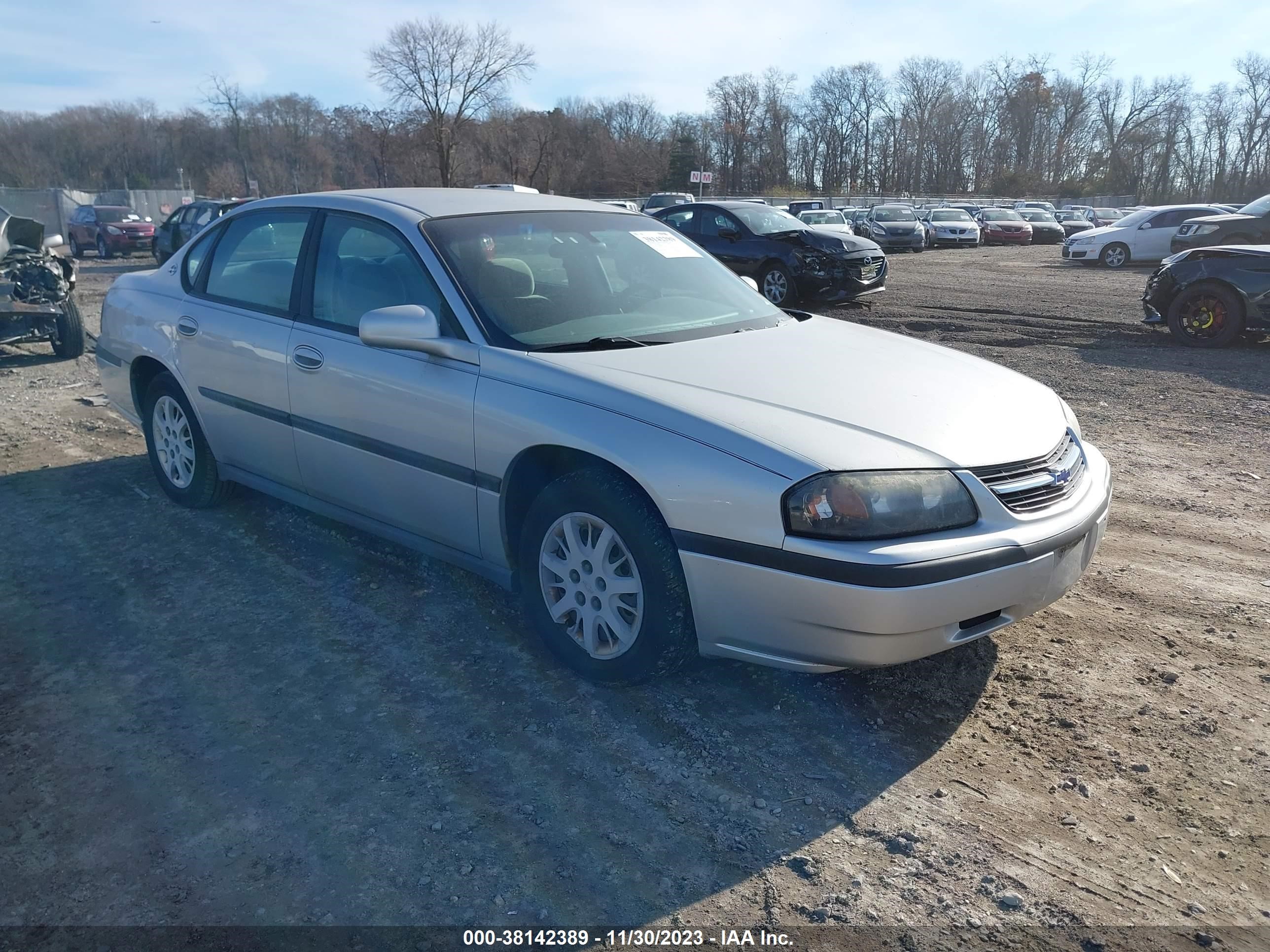 chevrolet impala 2004 2g1wf52e649396616