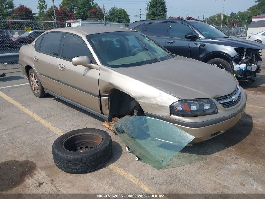 chevrolet impala 2005 2g1wf52e859252275