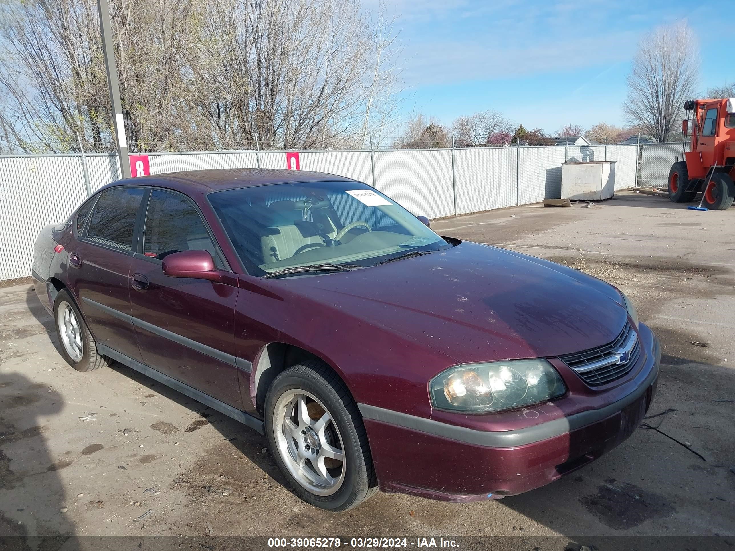 chevrolet impala 2004 2g1wf52ex49204775