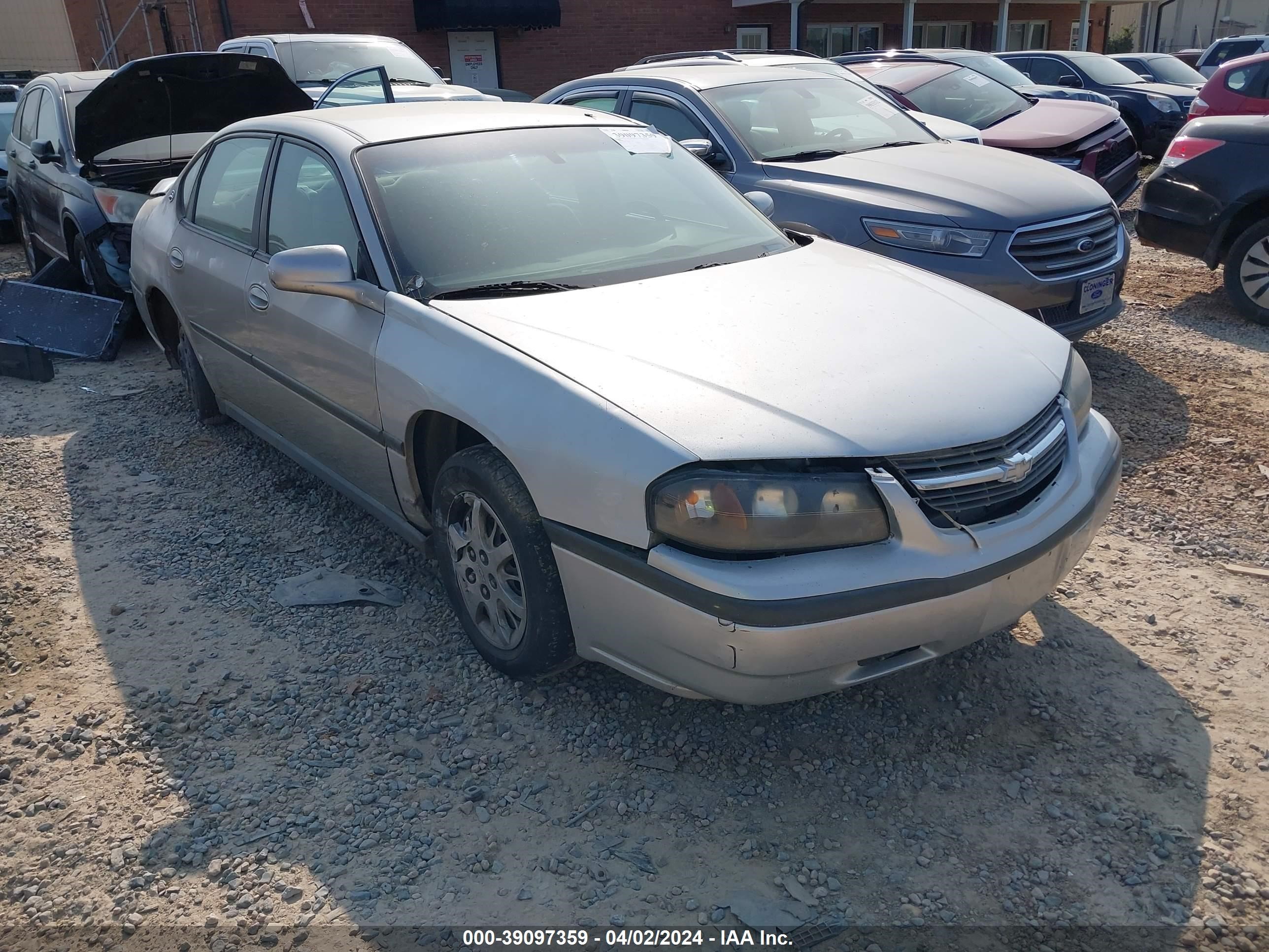 chevrolet impala 2005 2g1wf55e059370638