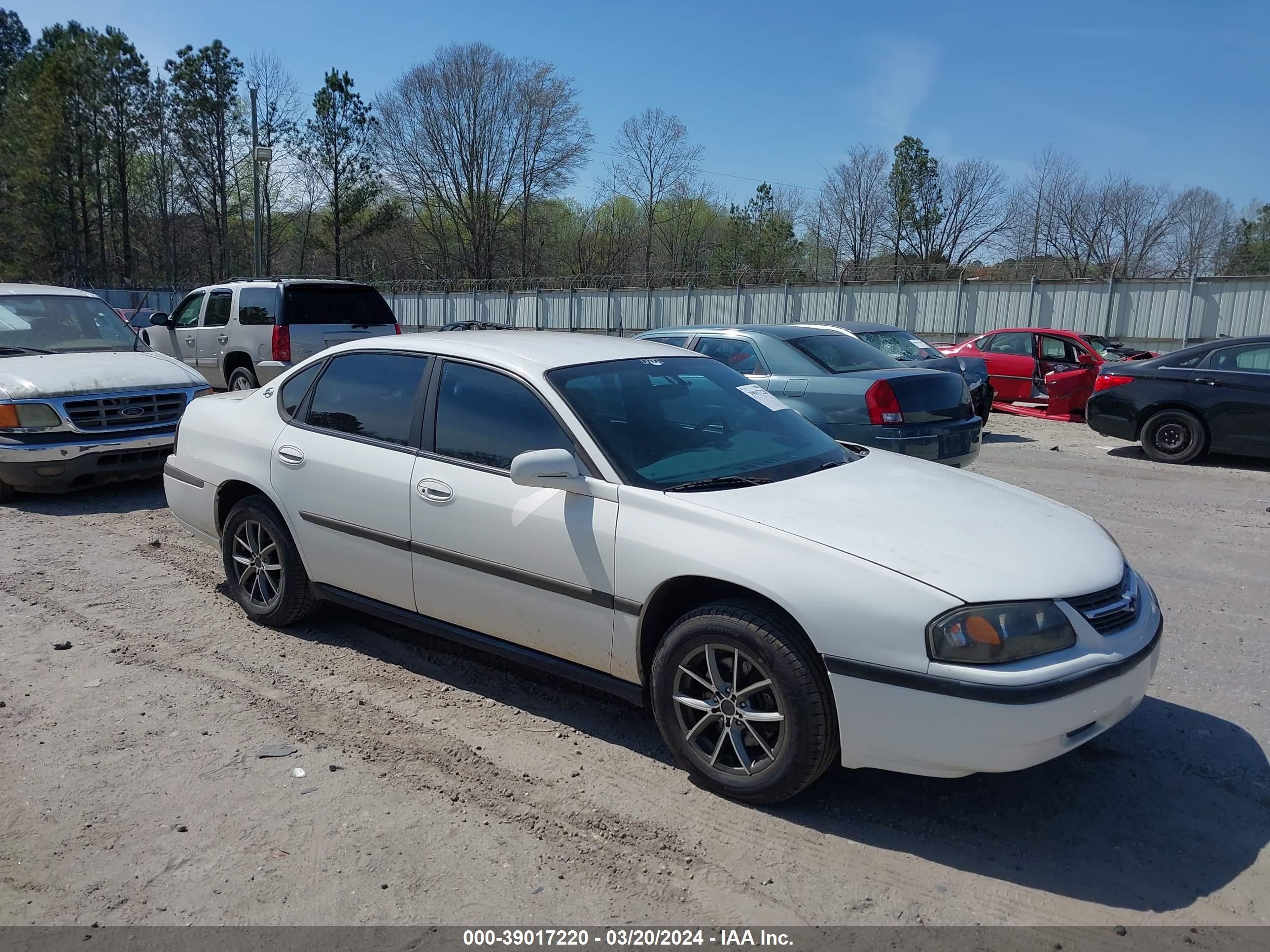 chevrolet impala 2004 2g1wf55k149373357