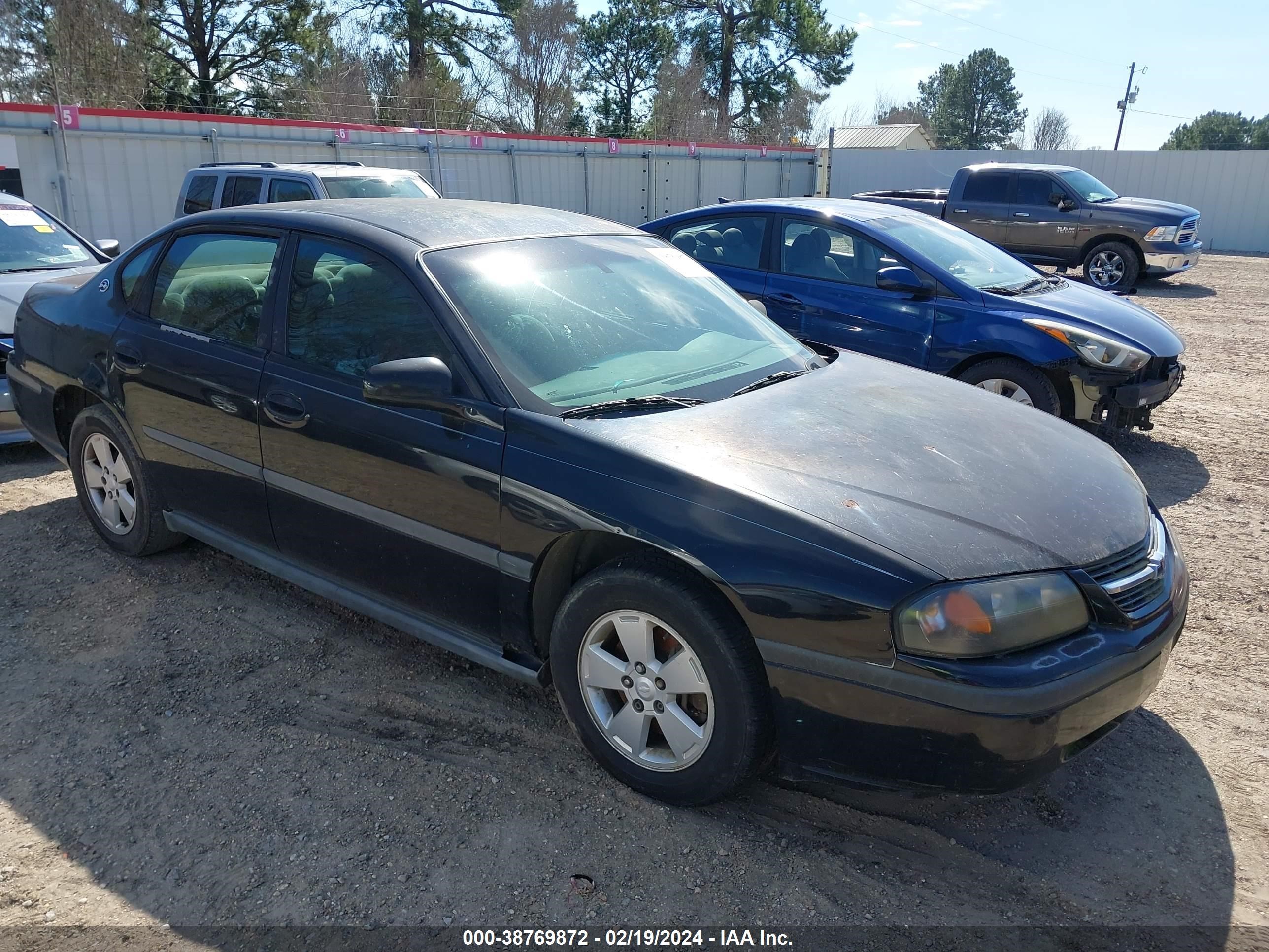 chevrolet impala 2003 2g1wf55k539171457