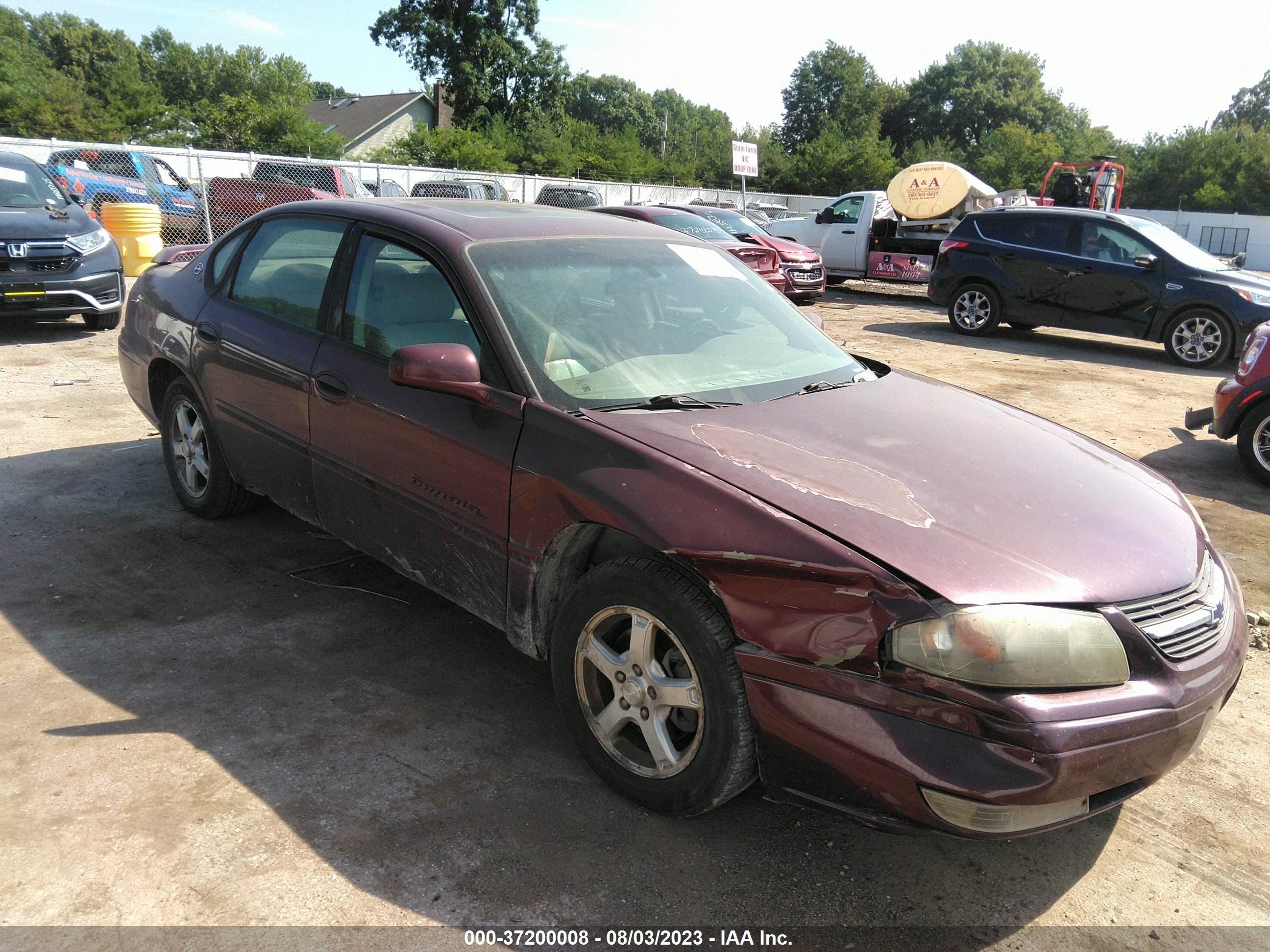 chevrolet impala 2004 2g1wh52k049424264