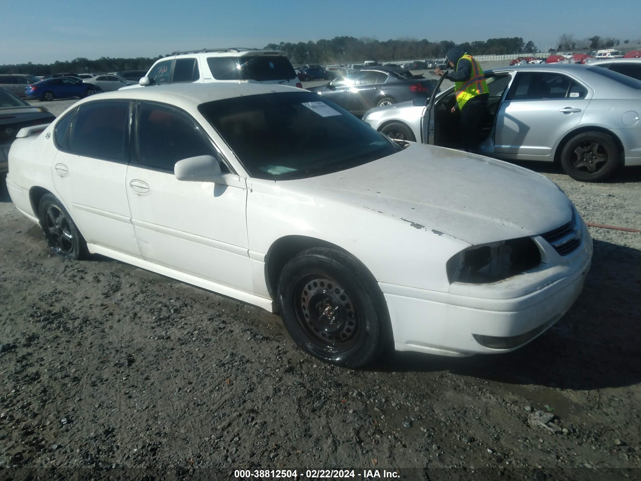 chevrolet impala 2005 2g1wh52k059239391