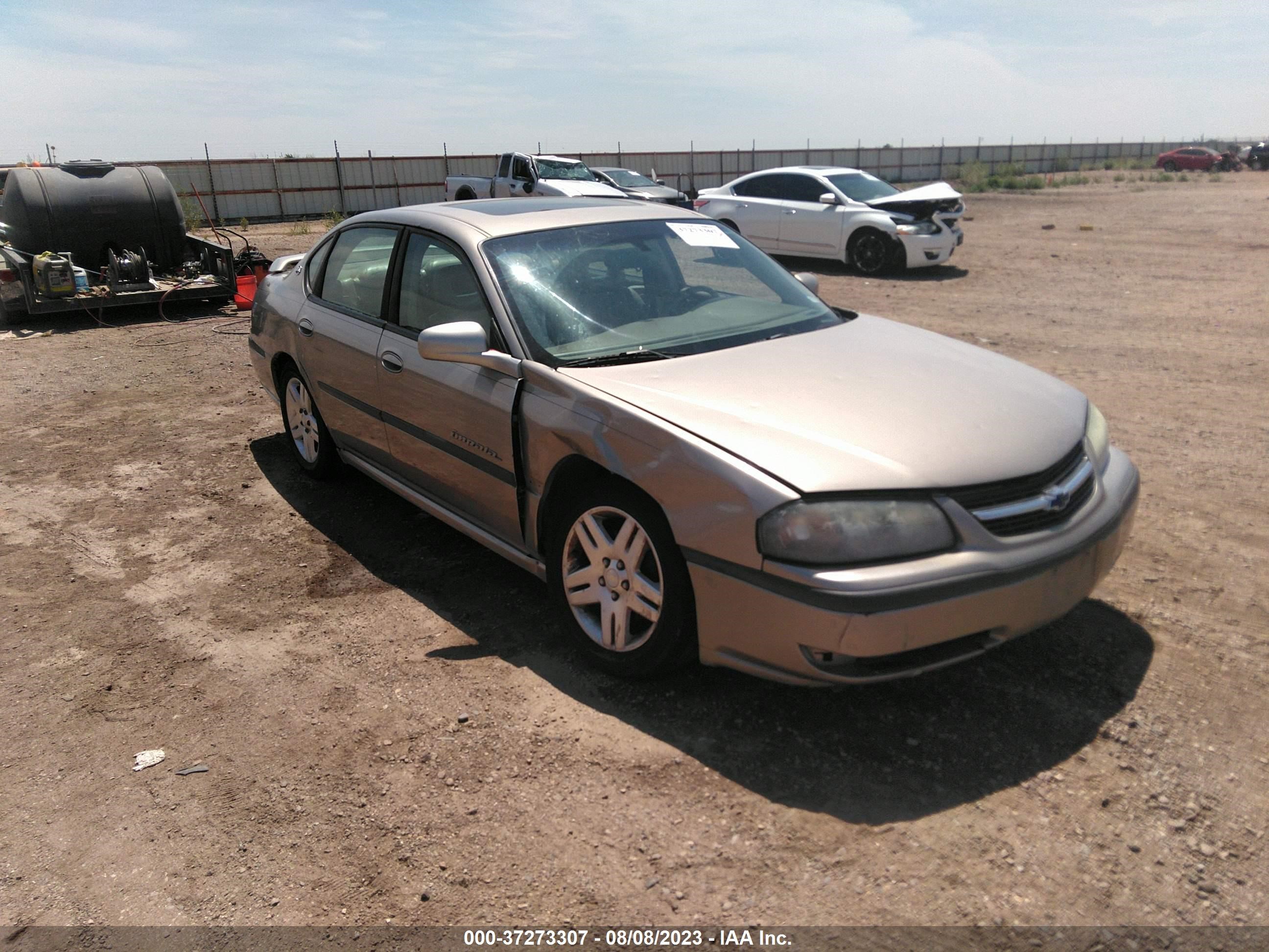 chevrolet impala 2003 2g1wh52k239282952