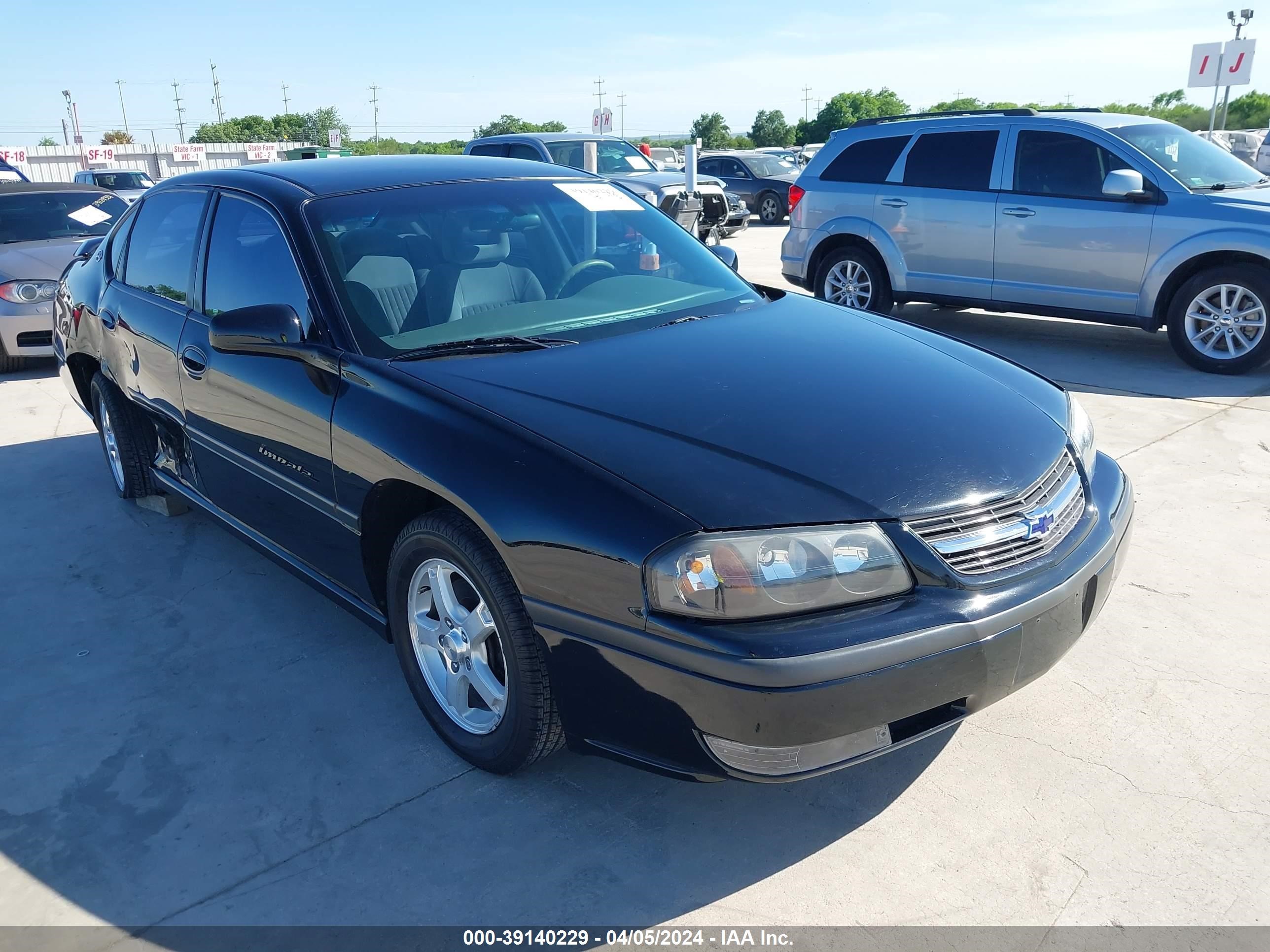 chevrolet impala 2003 2g1wh52k339413211