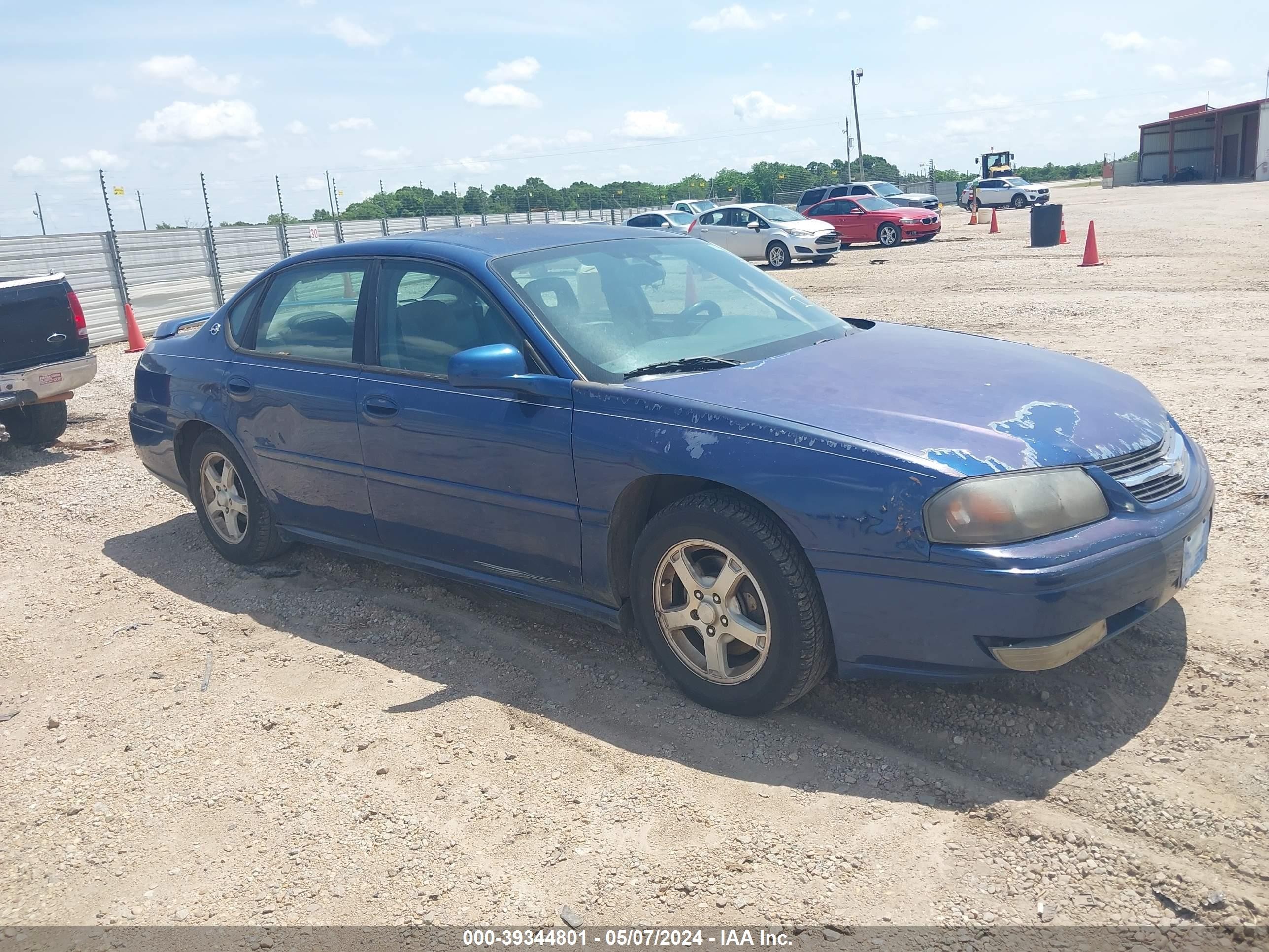 chevrolet impala 2005 2g1wh52k759328455