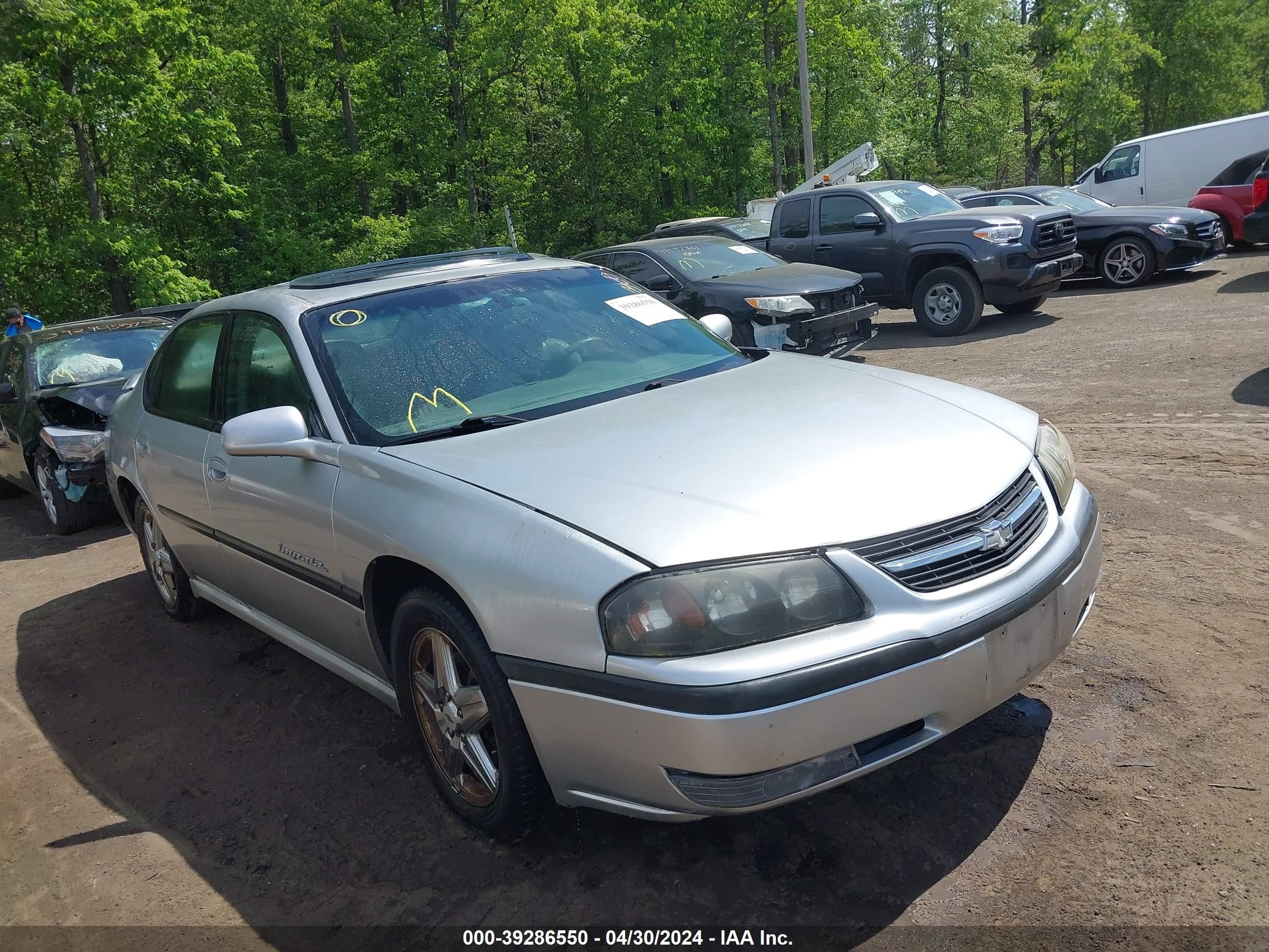 chevrolet impala 2001 2g1wh55k019235931