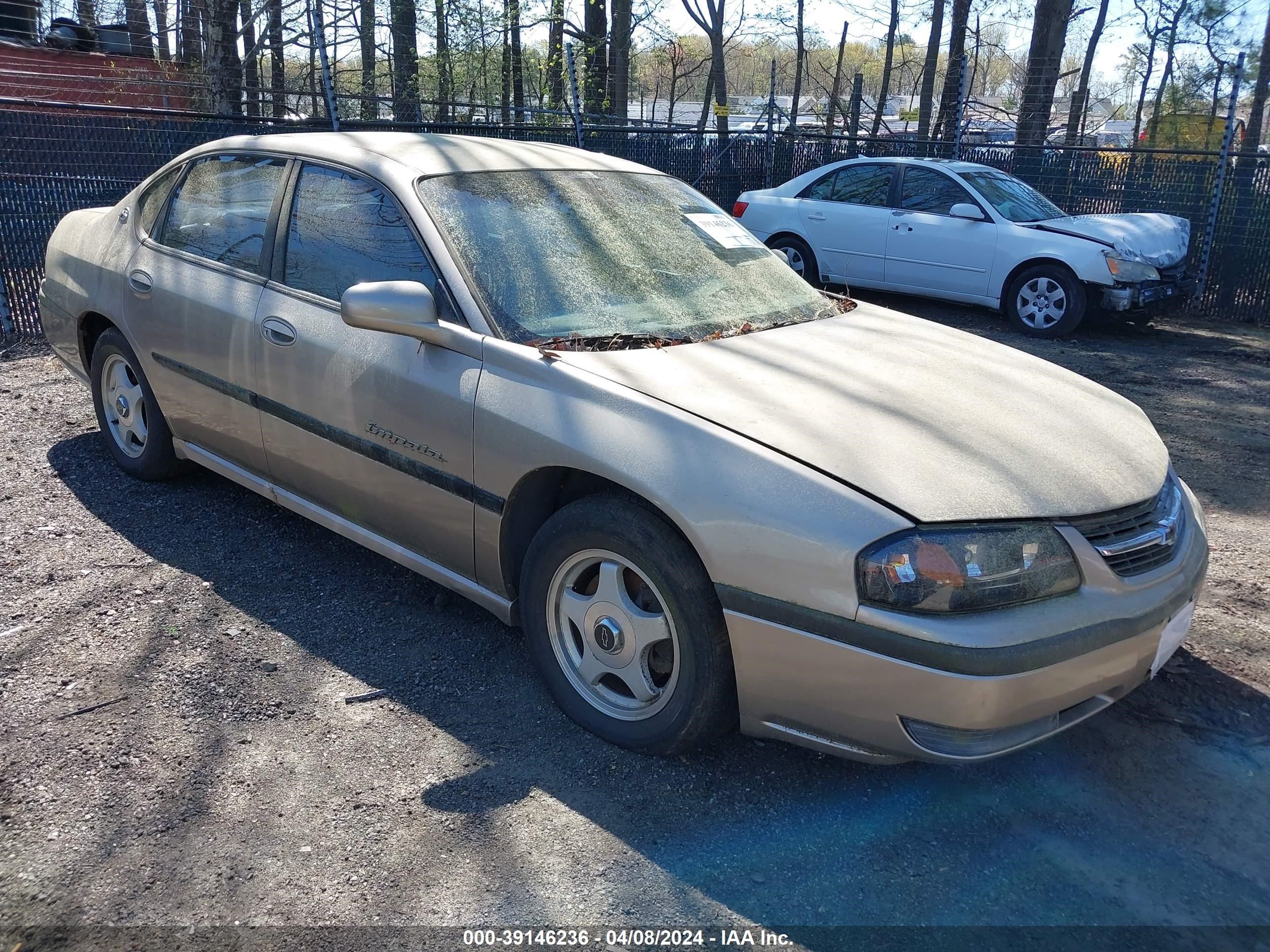 chevrolet impala 2001 2g1wh55k819223090