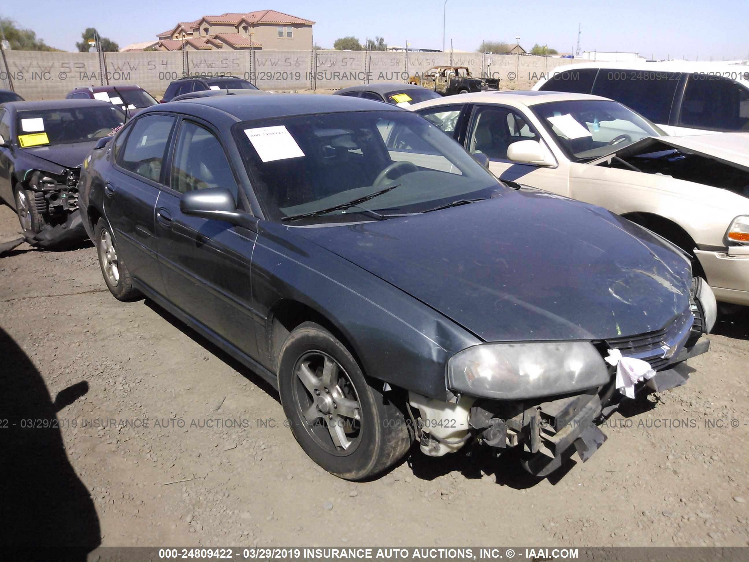 chevrolet impala 2005 2g1wh55k959149216