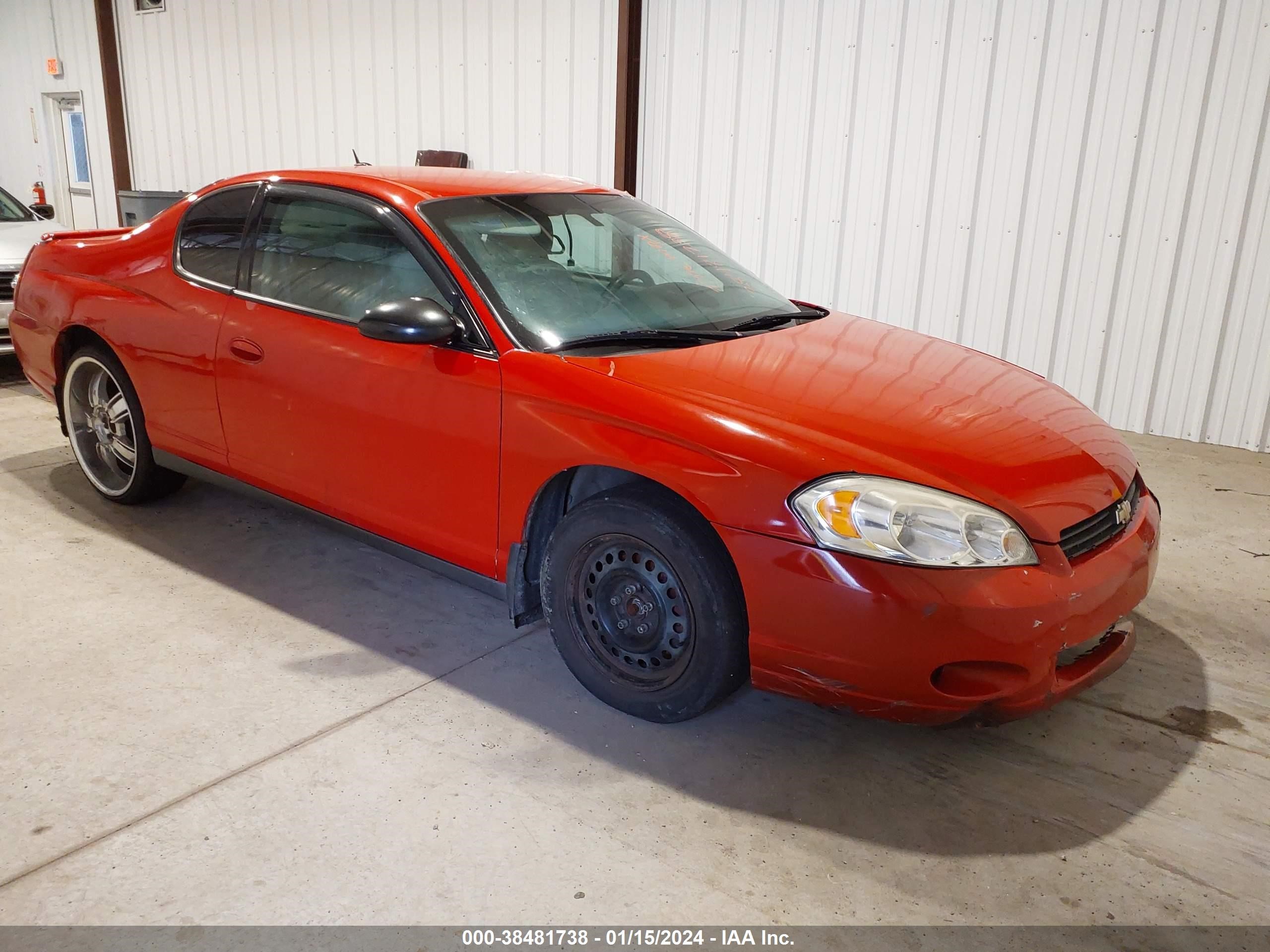 chevrolet monte carlo 2006 2g1wj15k569321756