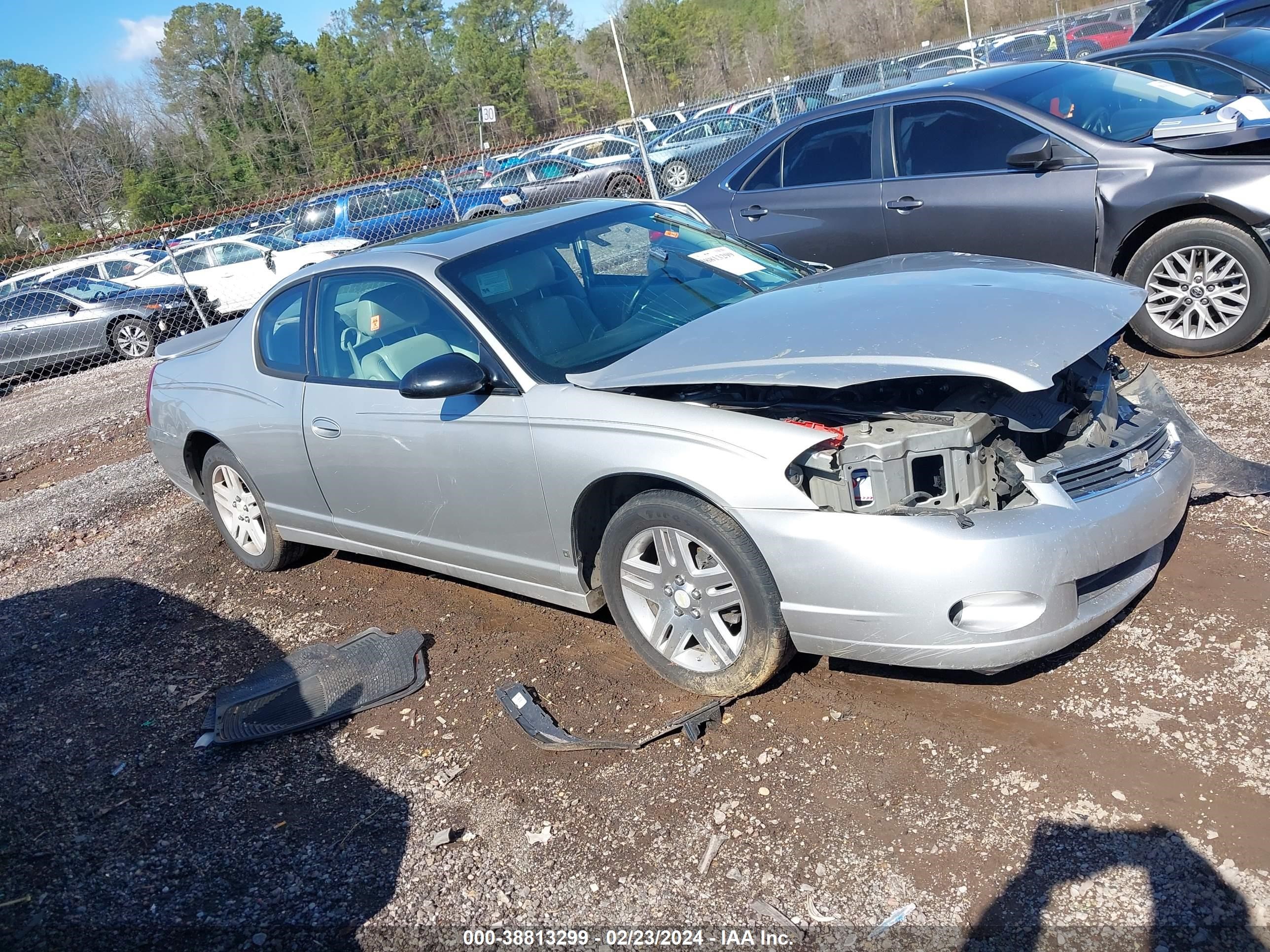 chevrolet monte carlo 2007 2g1wk16k679222750