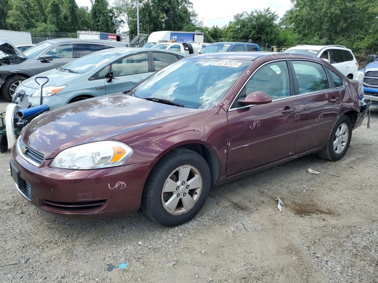 chevrolet impala 2007 2g1wt58k379289260