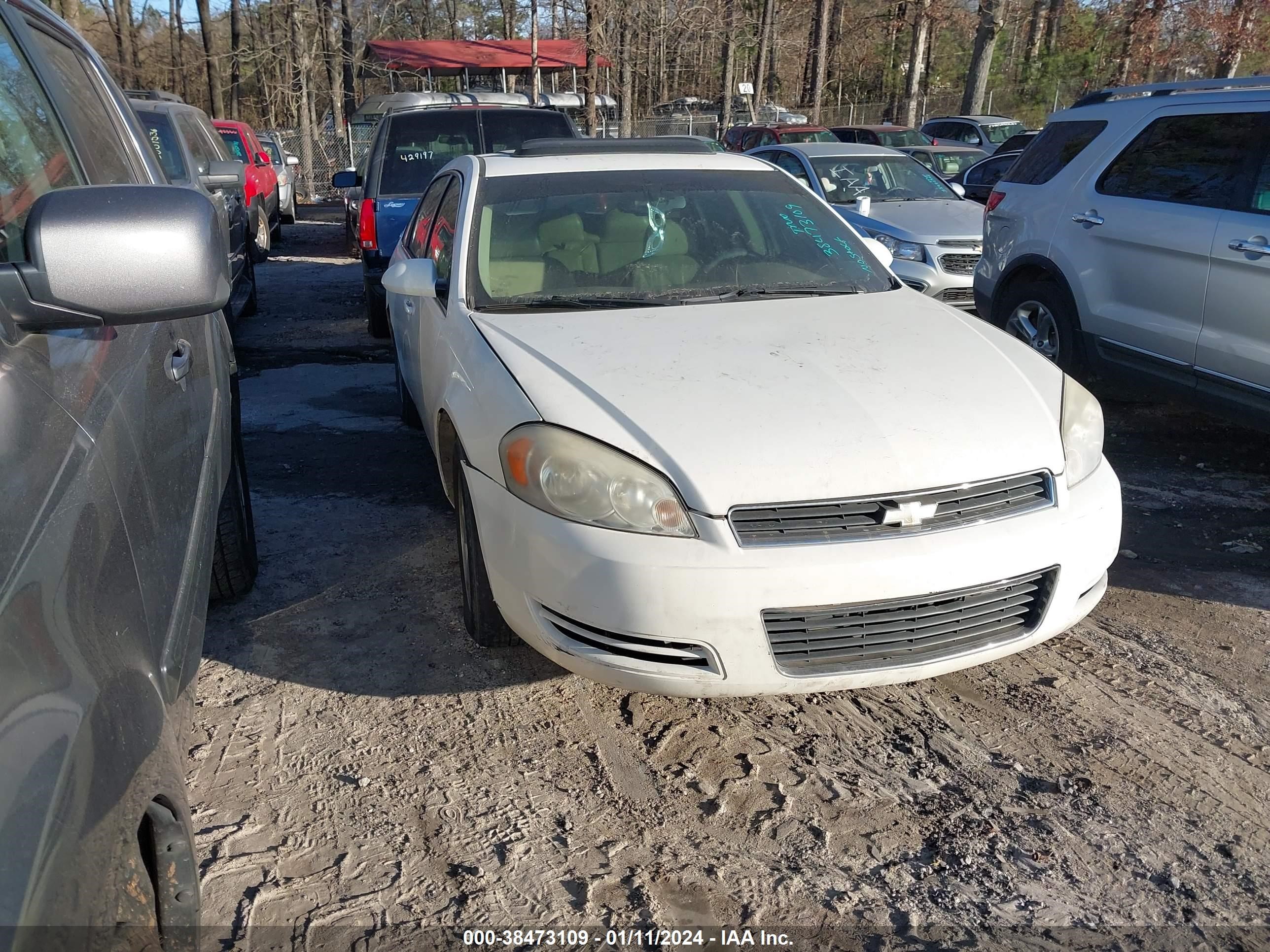 chevrolet impala 2008 2g1wt58k389112628