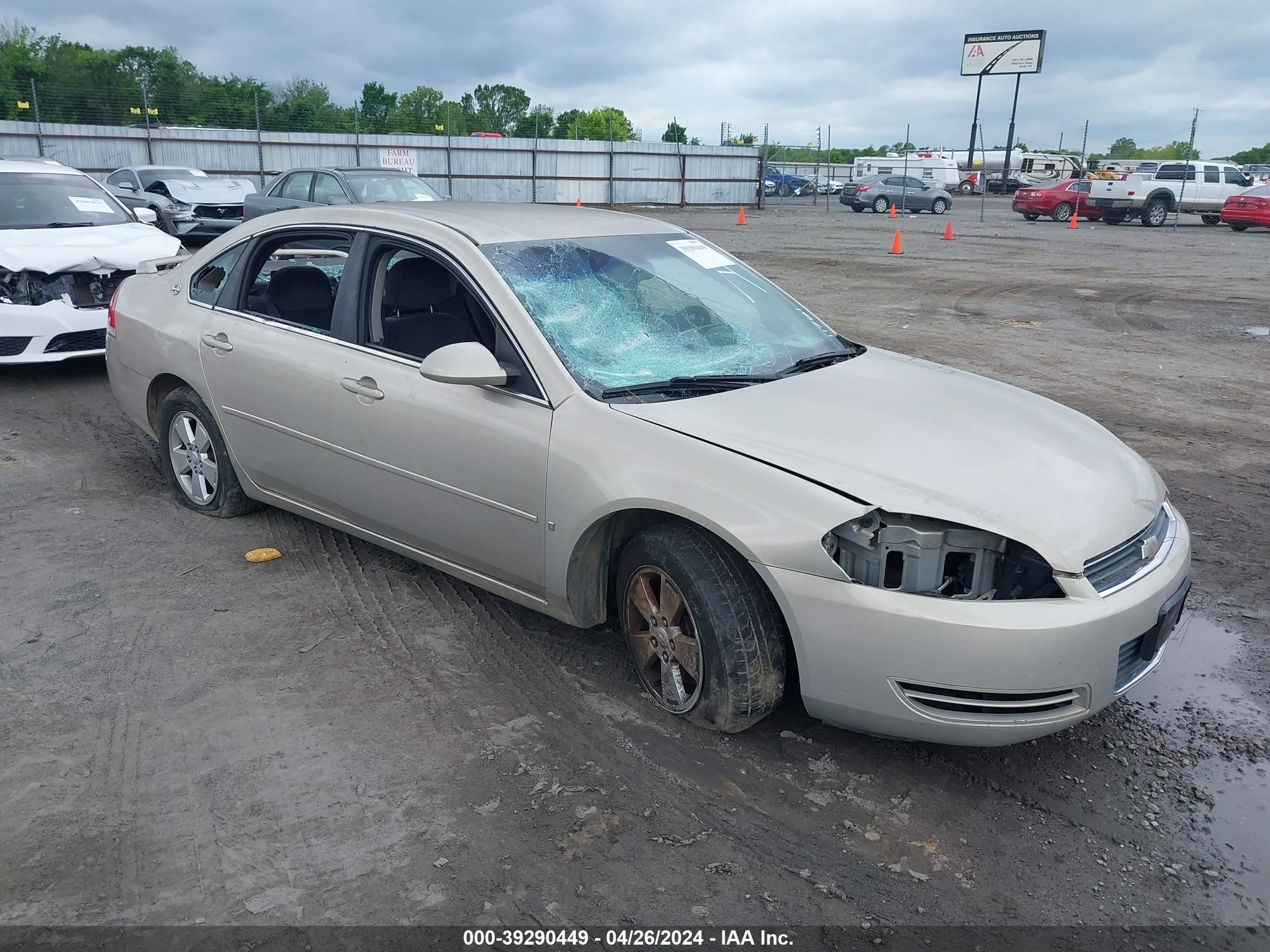 chevrolet impala 2008 2g1wt58k481239628