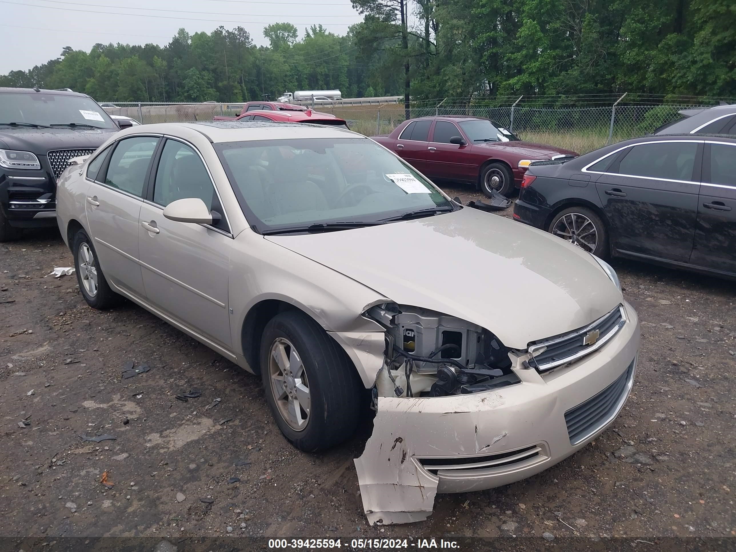 chevrolet impala 2008 2g1wt58k481251942