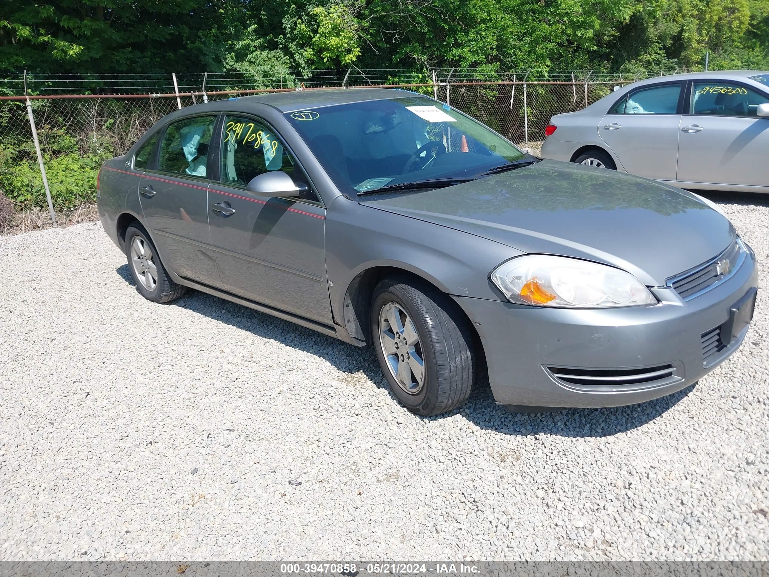 chevrolet impala 2007 2g1wt58k679180985