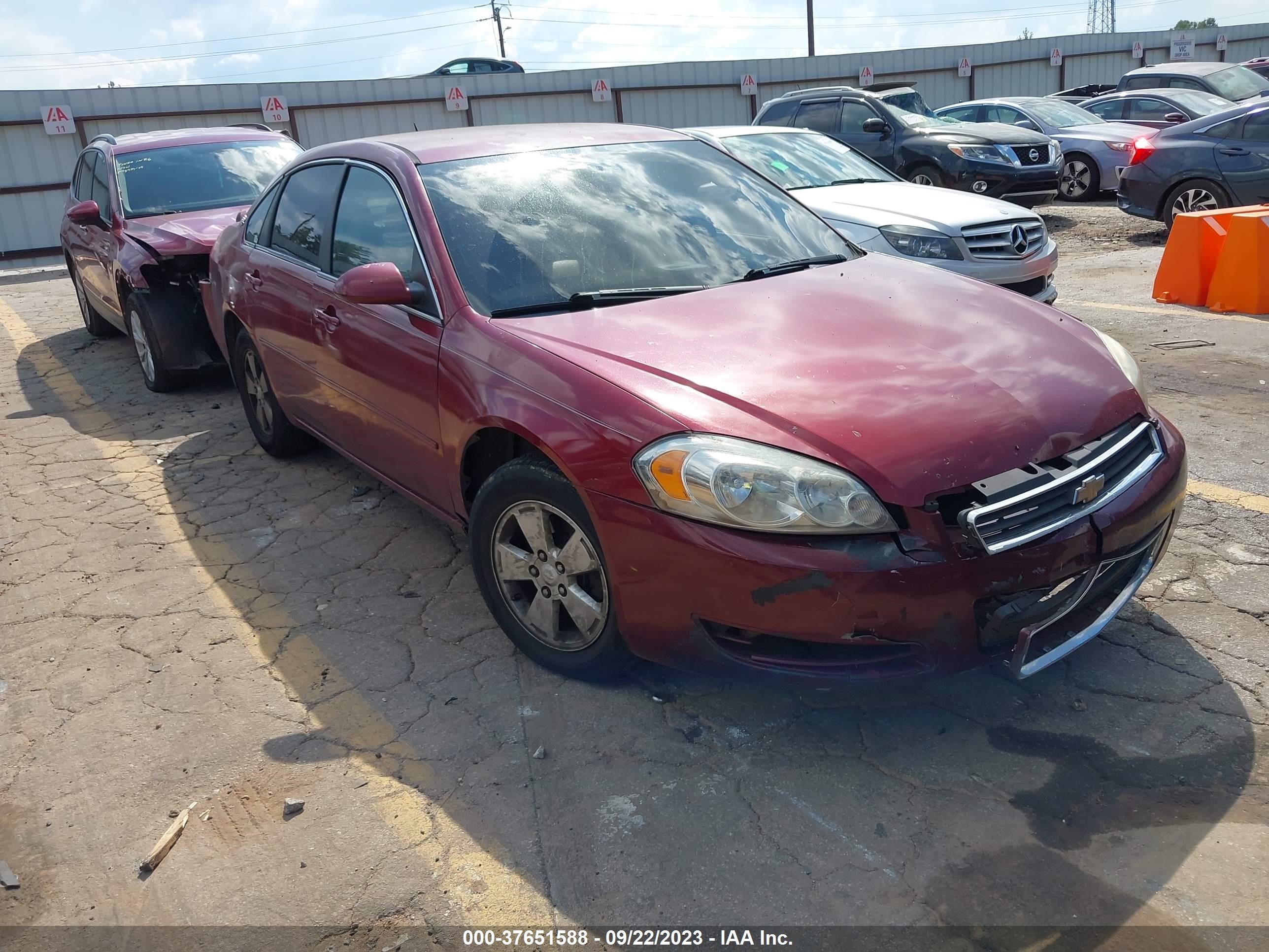 chevrolet impala 2008 2g1wt58k689266458