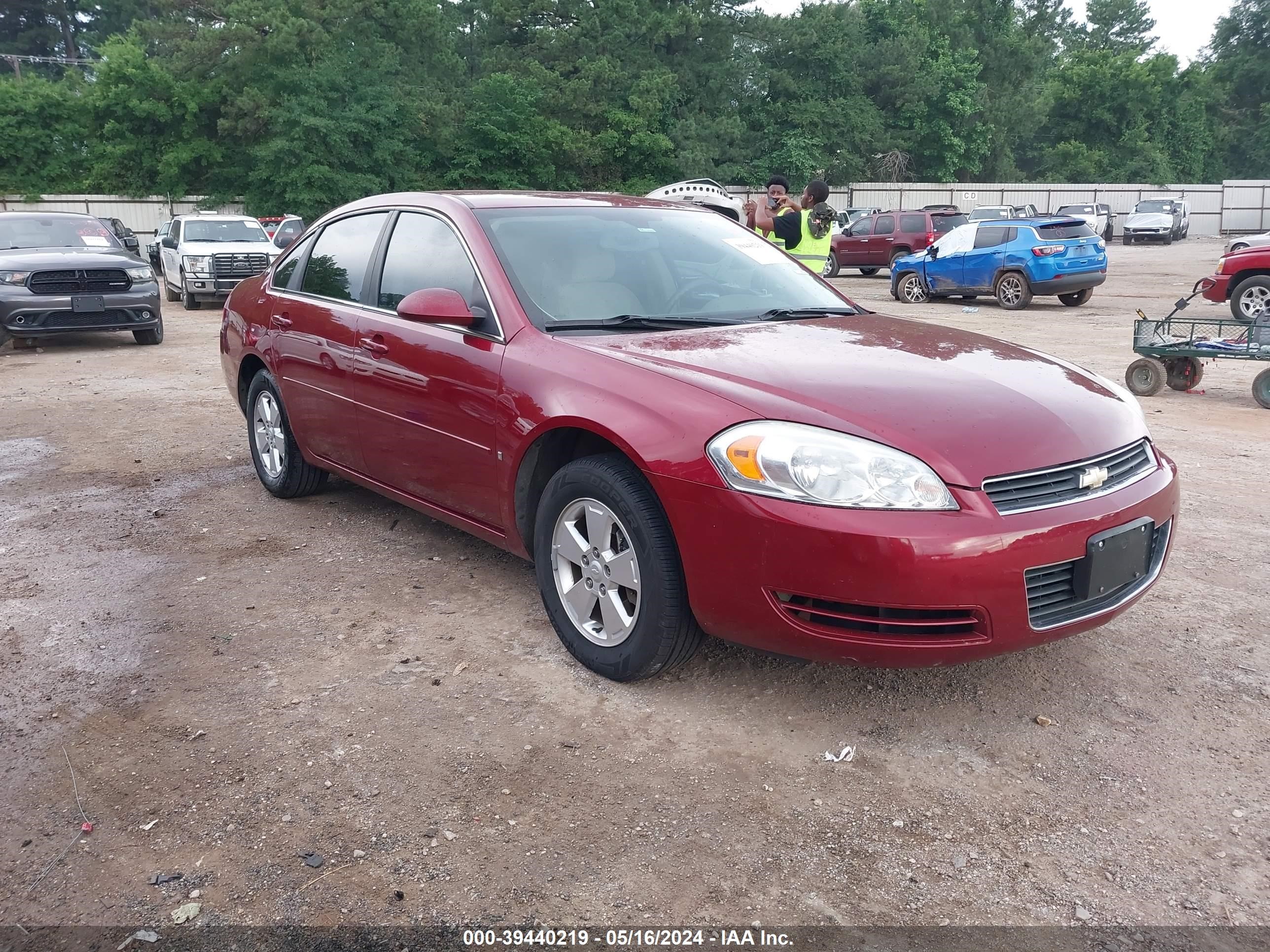 chevrolet impala 2008 2g1wt58k781342574