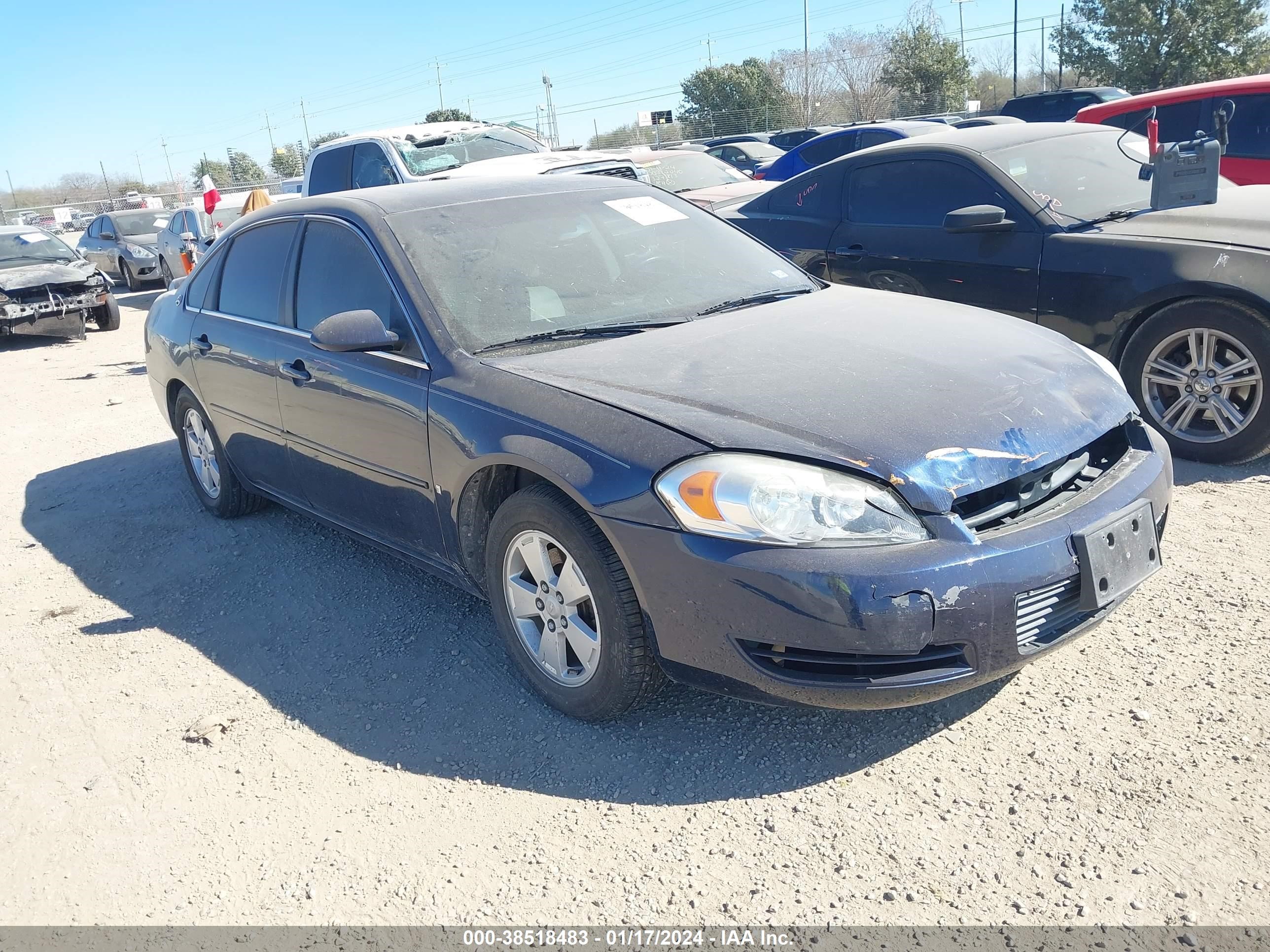 chevrolet impala 2008 2g1wt58k981216233