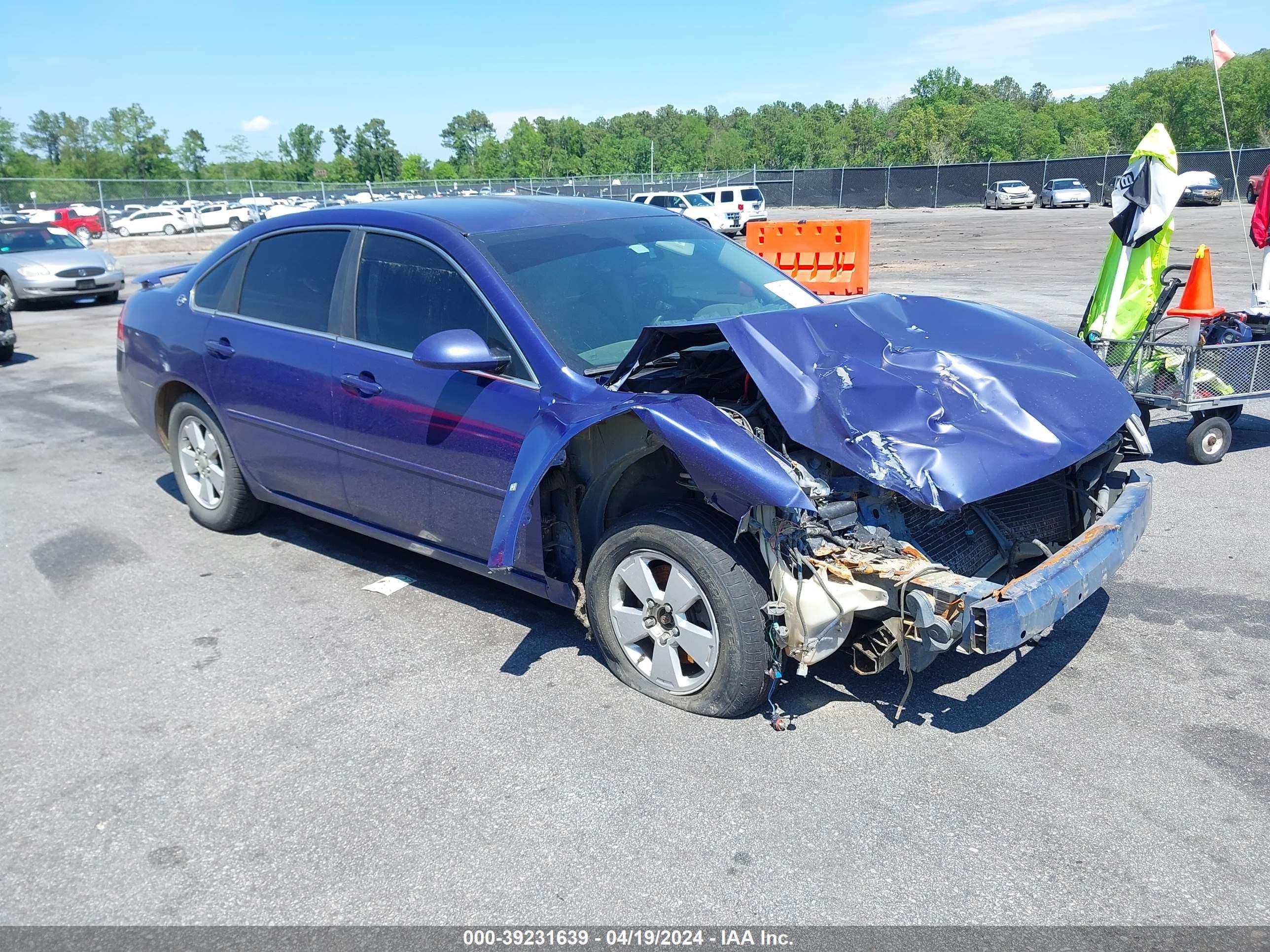 chevrolet impala 2007 2g1wt58kx79307334