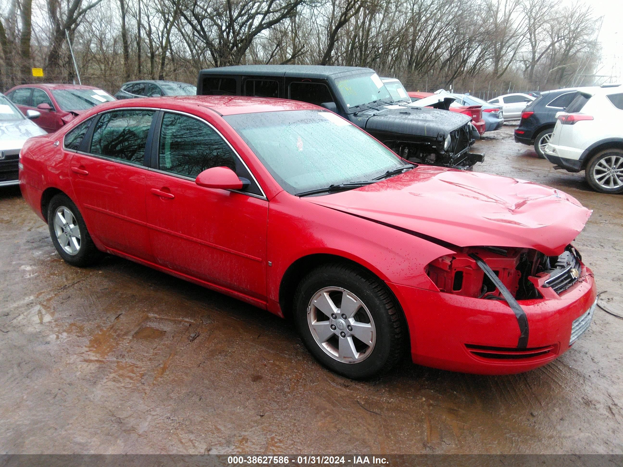 chevrolet impala 2008 2g1wt58kx81349387