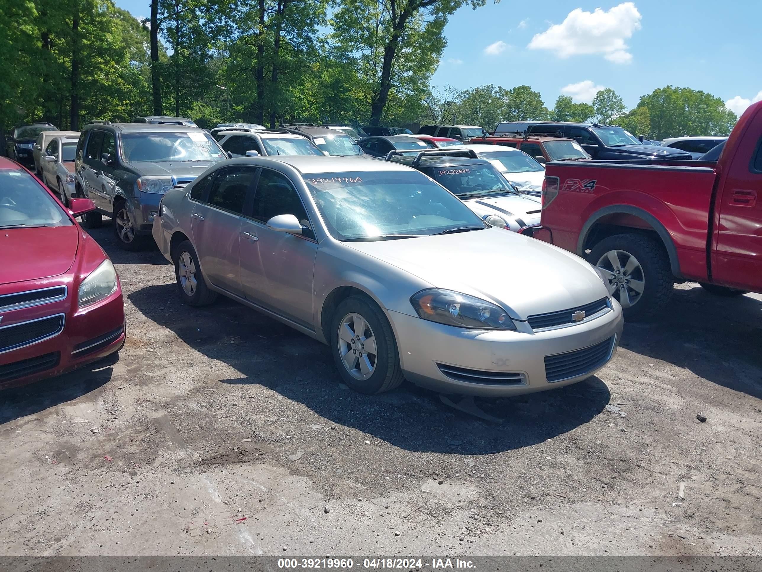 chevrolet impala 2008 2g1wt58kx89131578