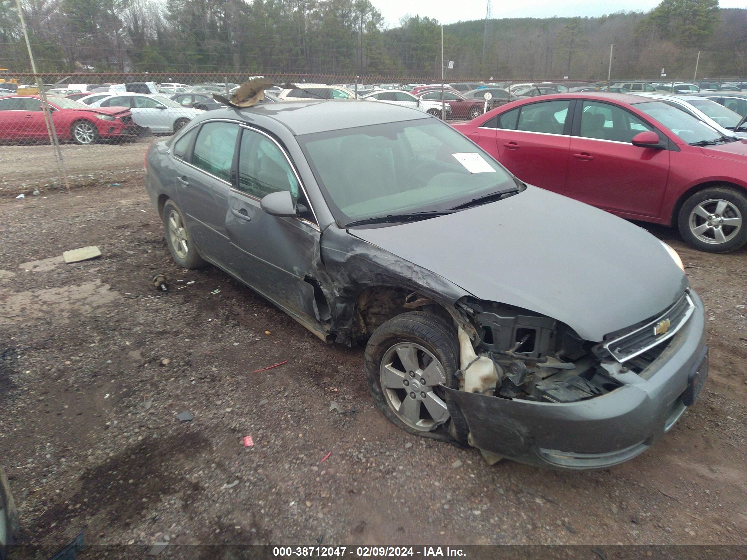 chevrolet impala 2008 2g1wt58n189149283