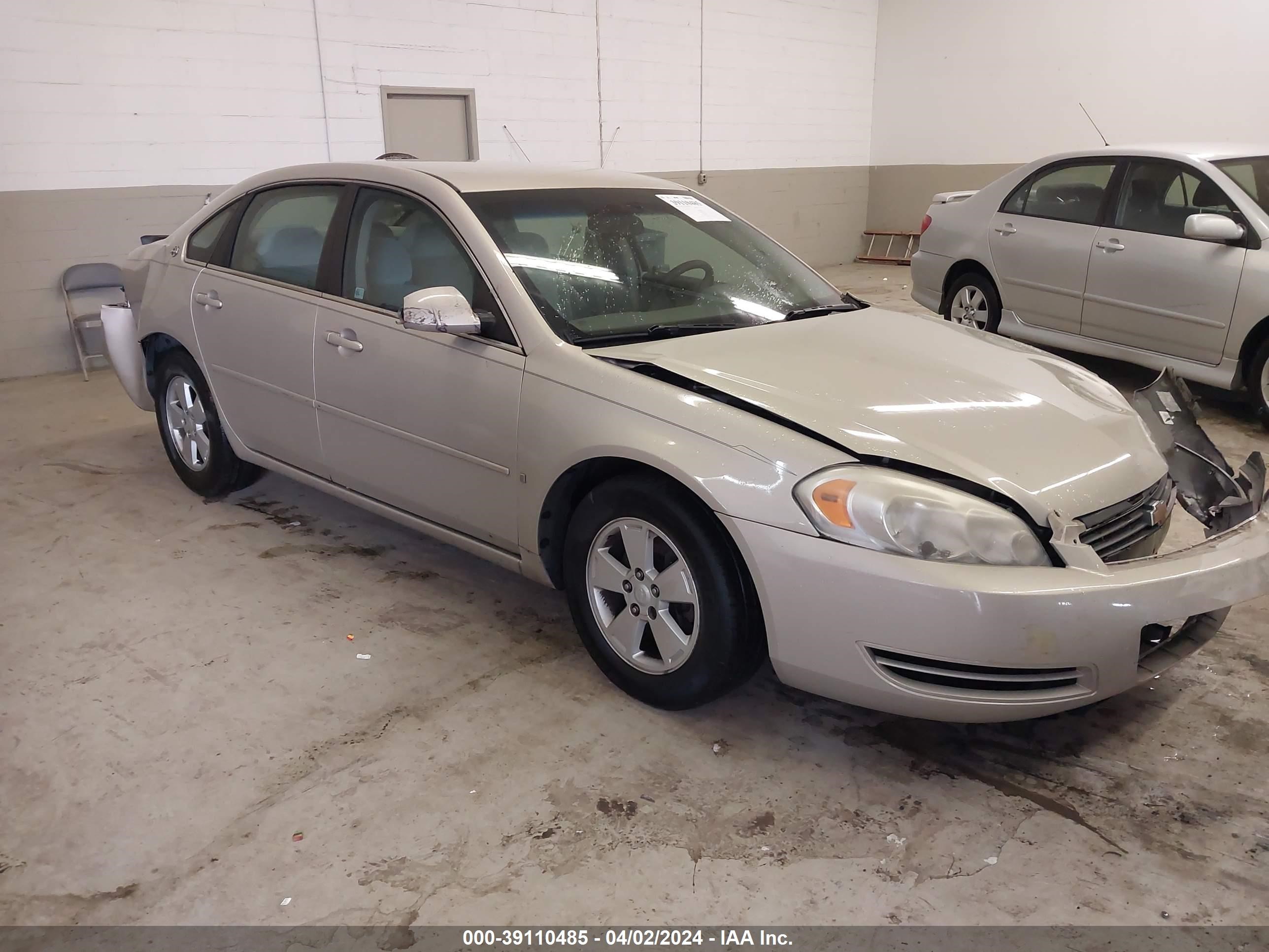 chevrolet impala 2008 2g1wt58n381302051