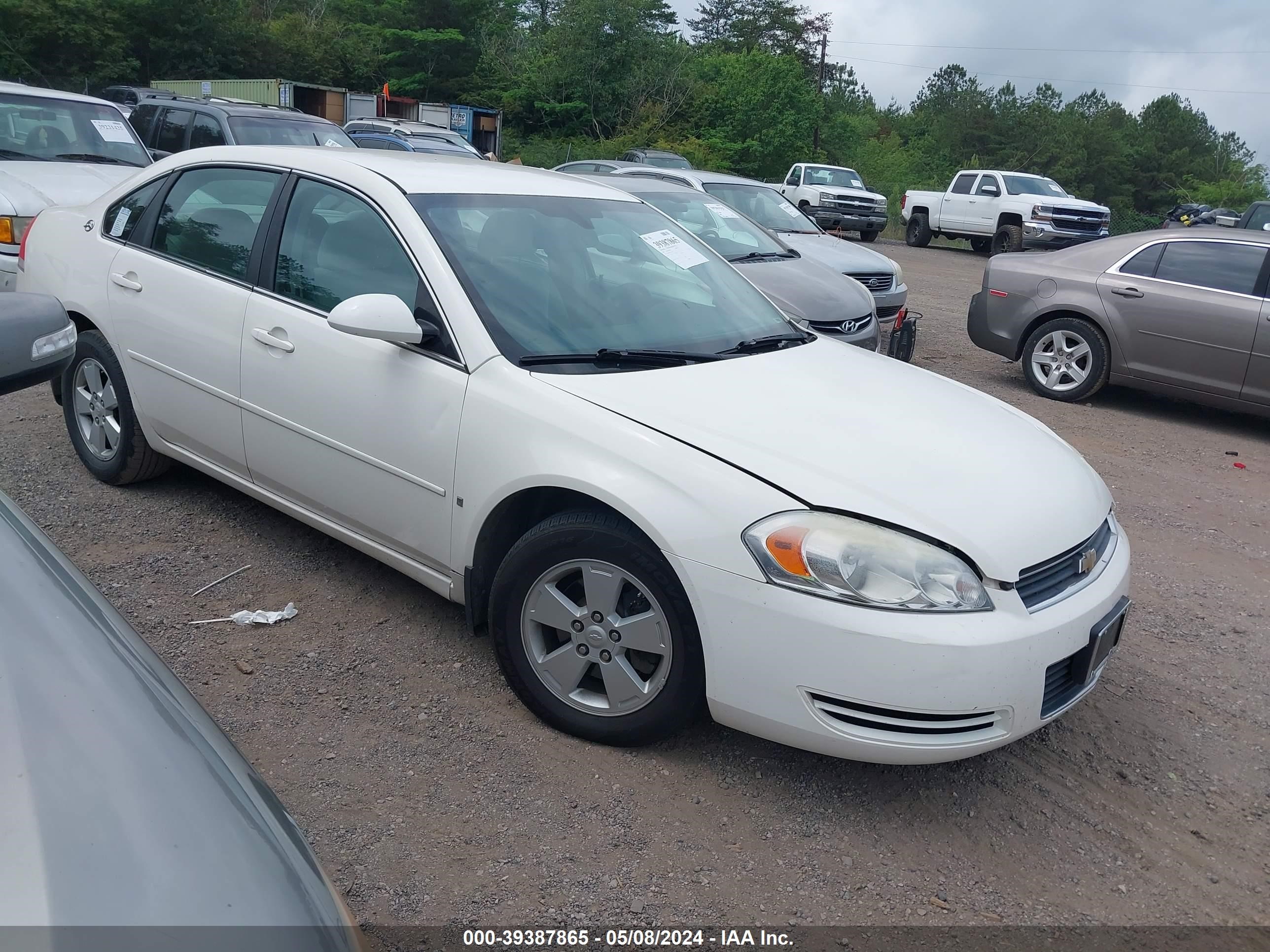 chevrolet impala 2007 2g1wt58n579176176