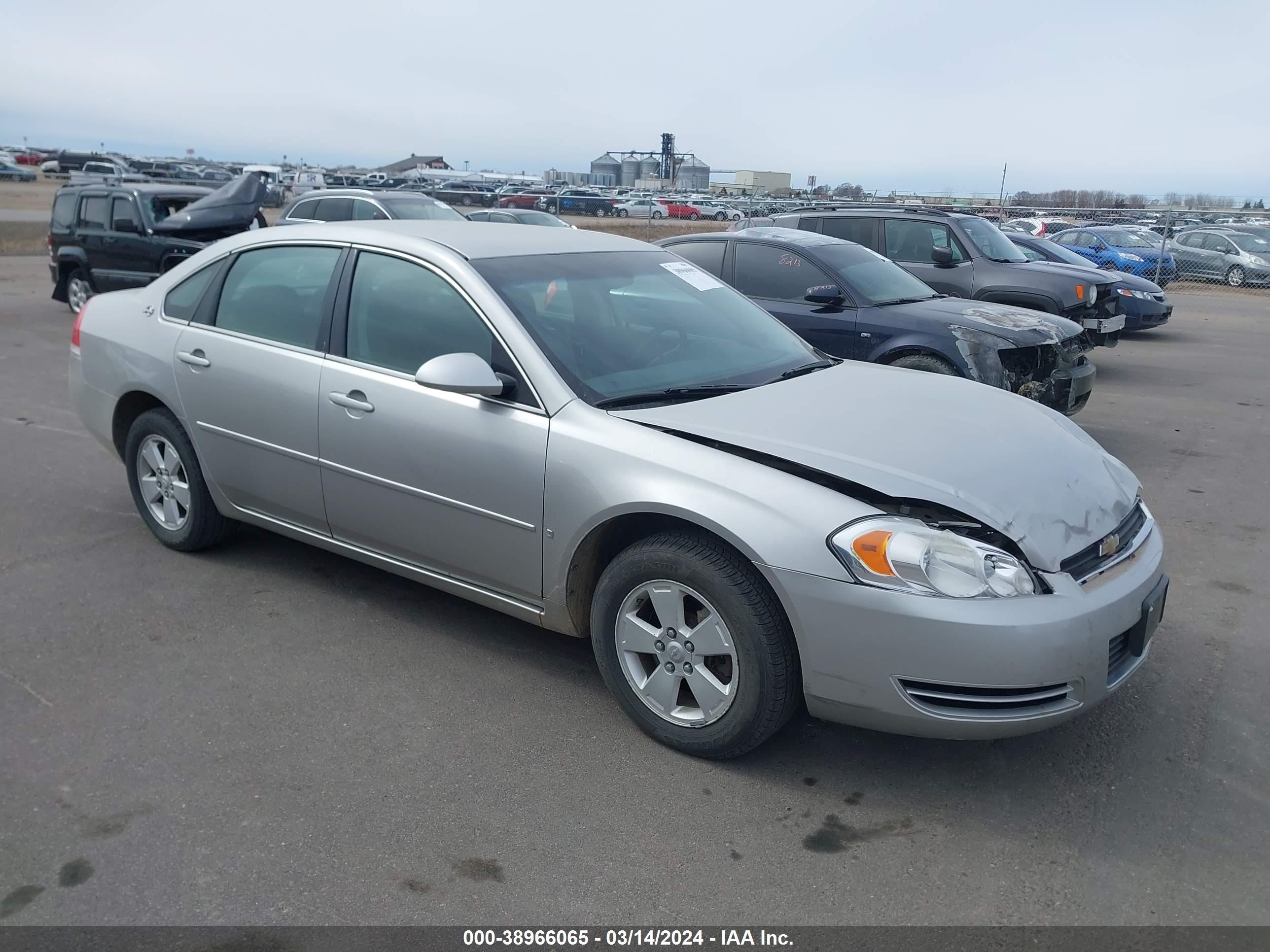 chevrolet impala 2008 2g1wt58n689134696