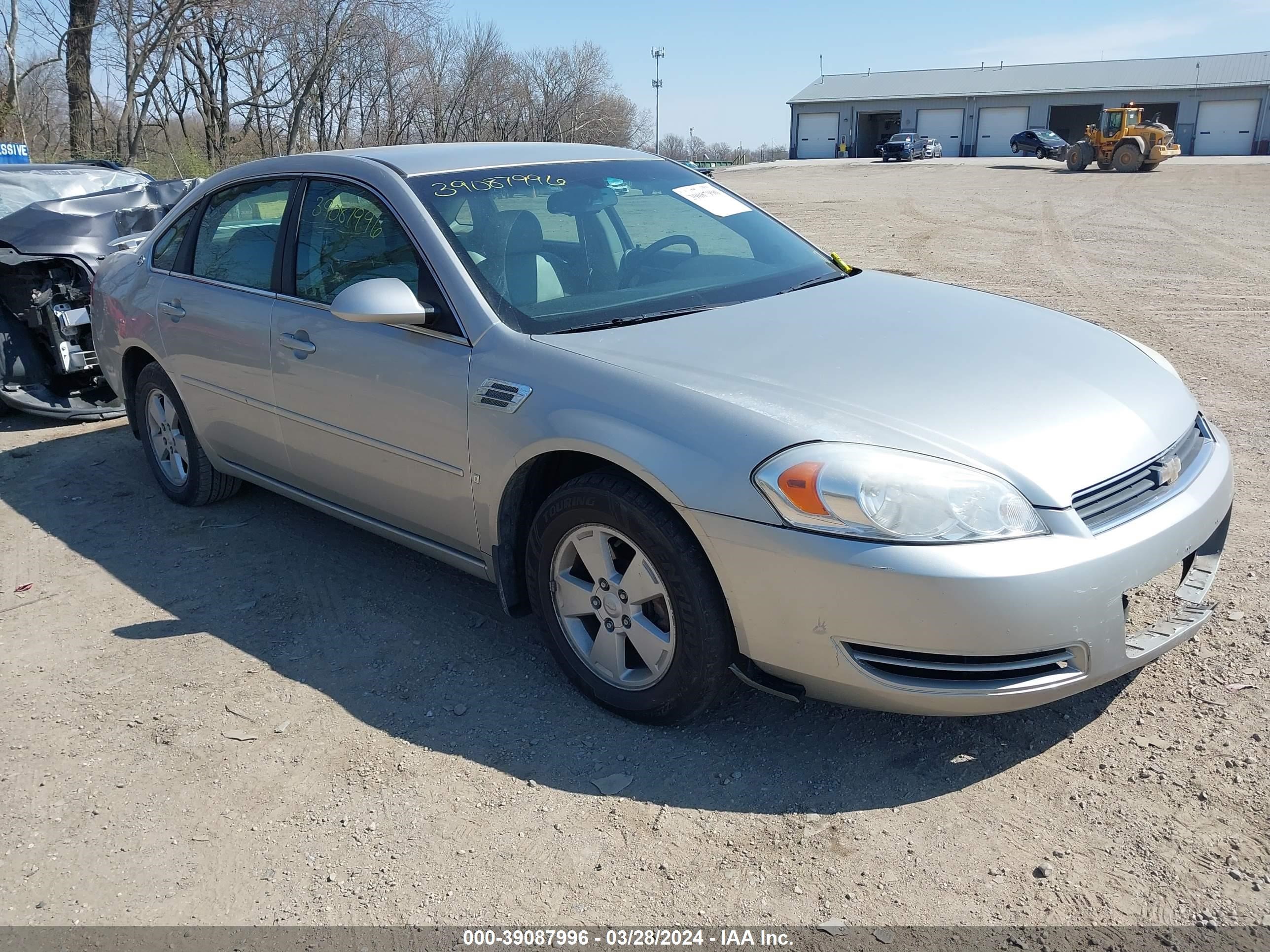 chevrolet impala 2008 2g1wt58n981344899