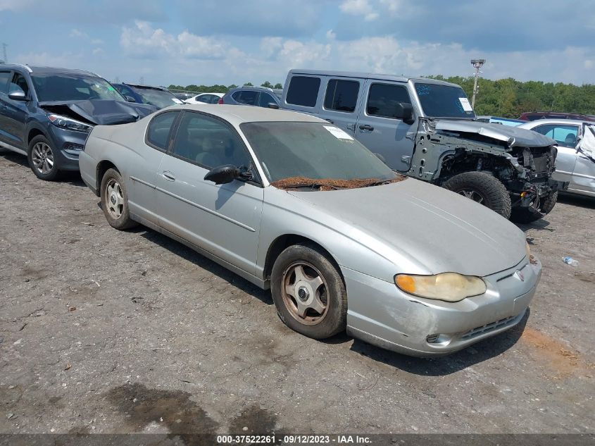 chevrolet monte carlo 2003 2g1ww12e139122750