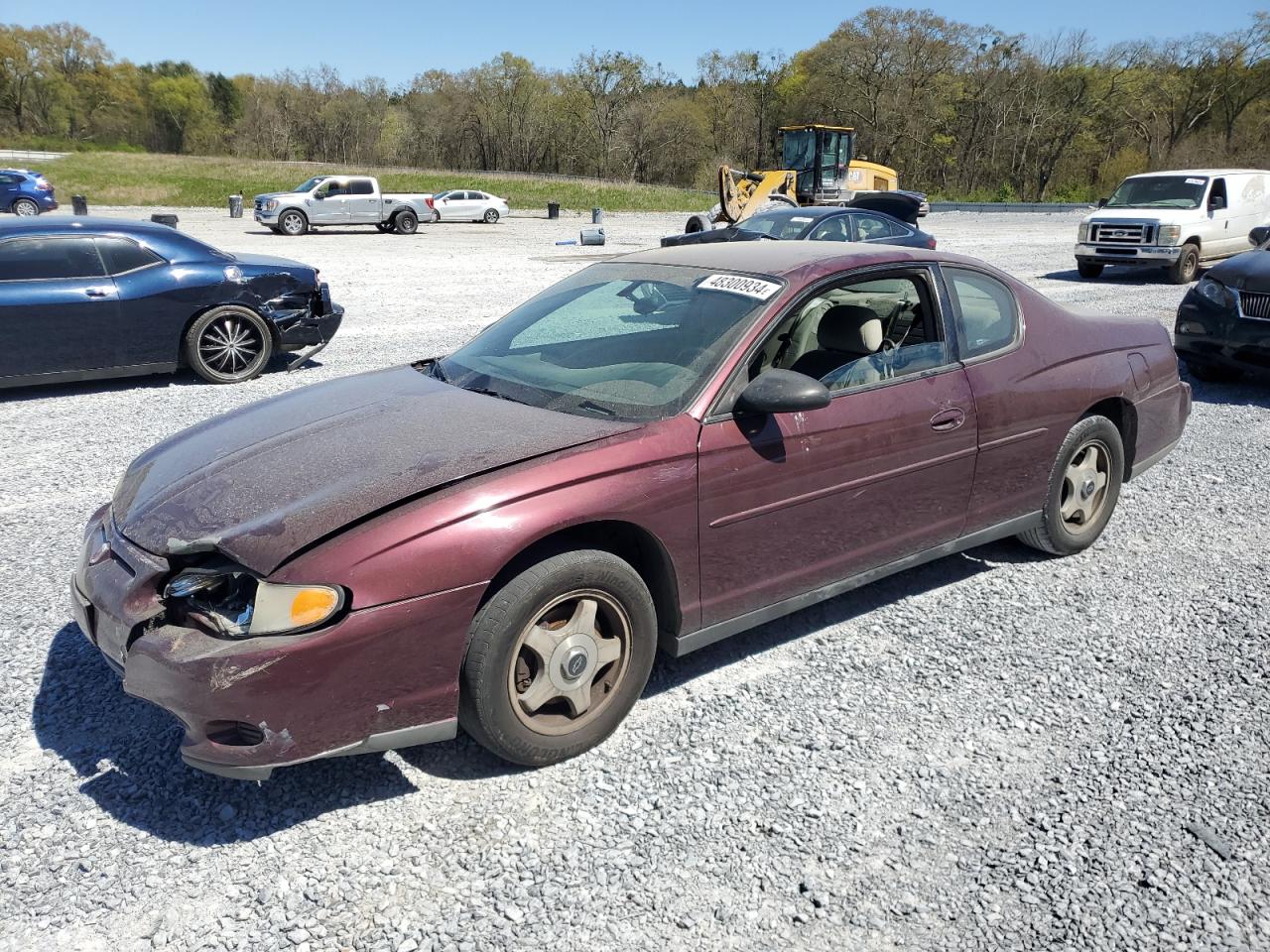 chevrolet monte carlo 2003 2g1ww12e939165684