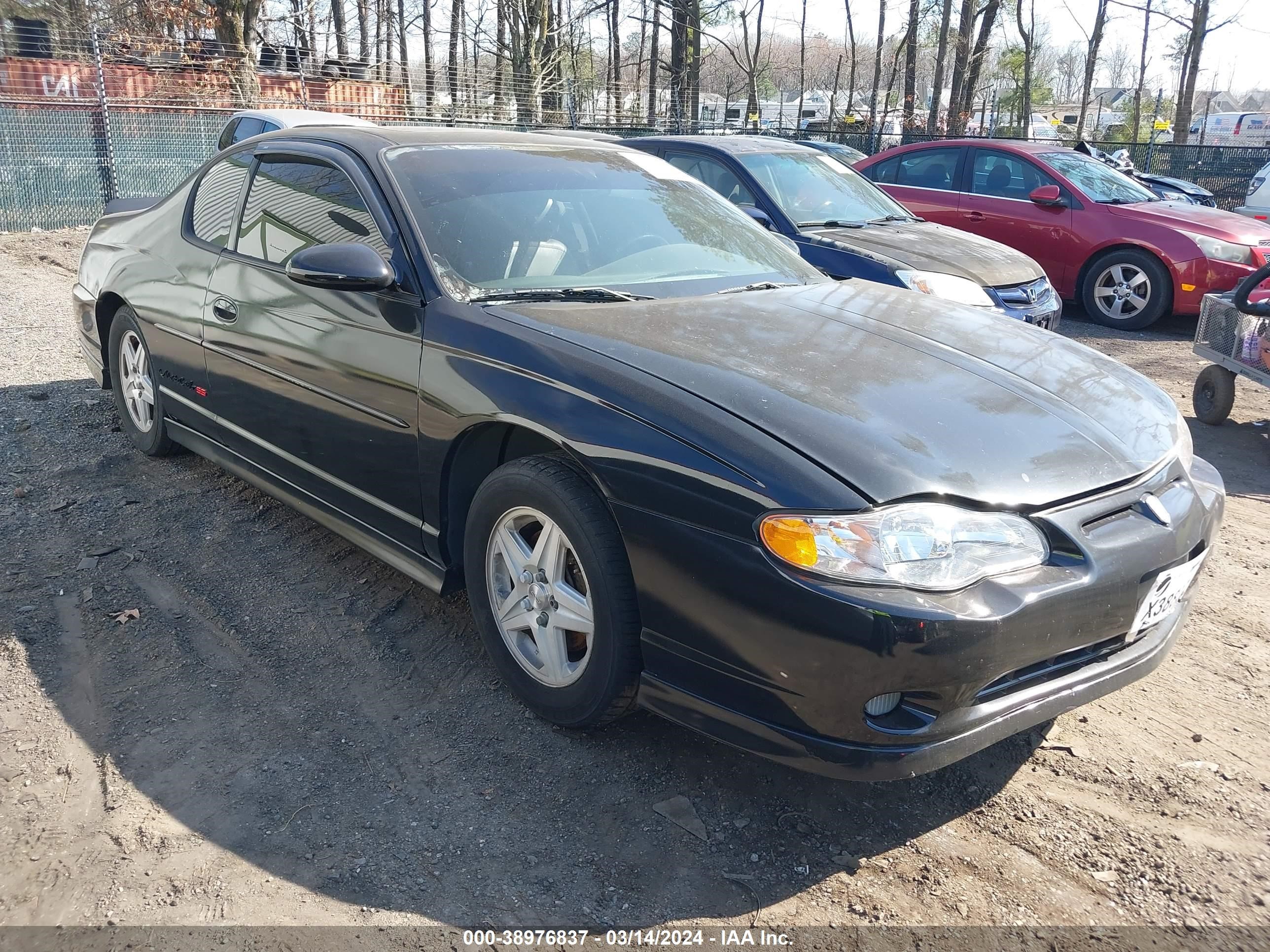 chevrolet monte carlo 2003 2g1wx12k239269288