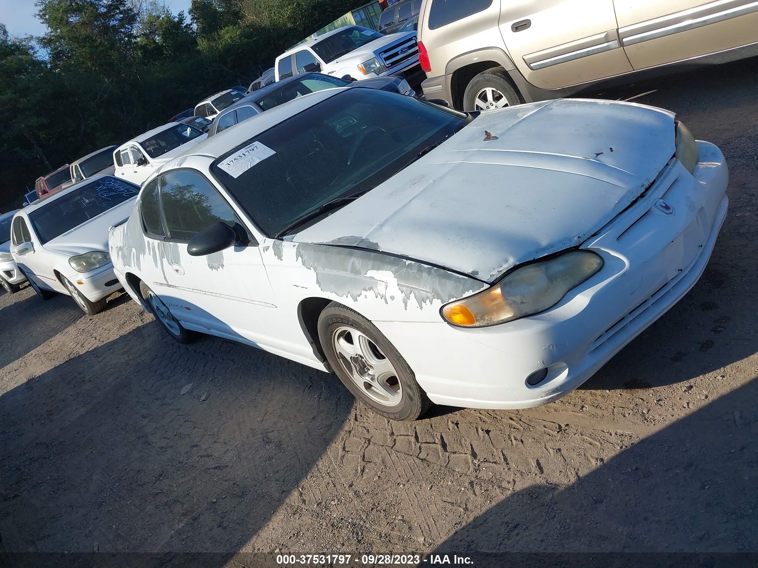 chevrolet monte carlo 2000 2g1wx12k7y9176578