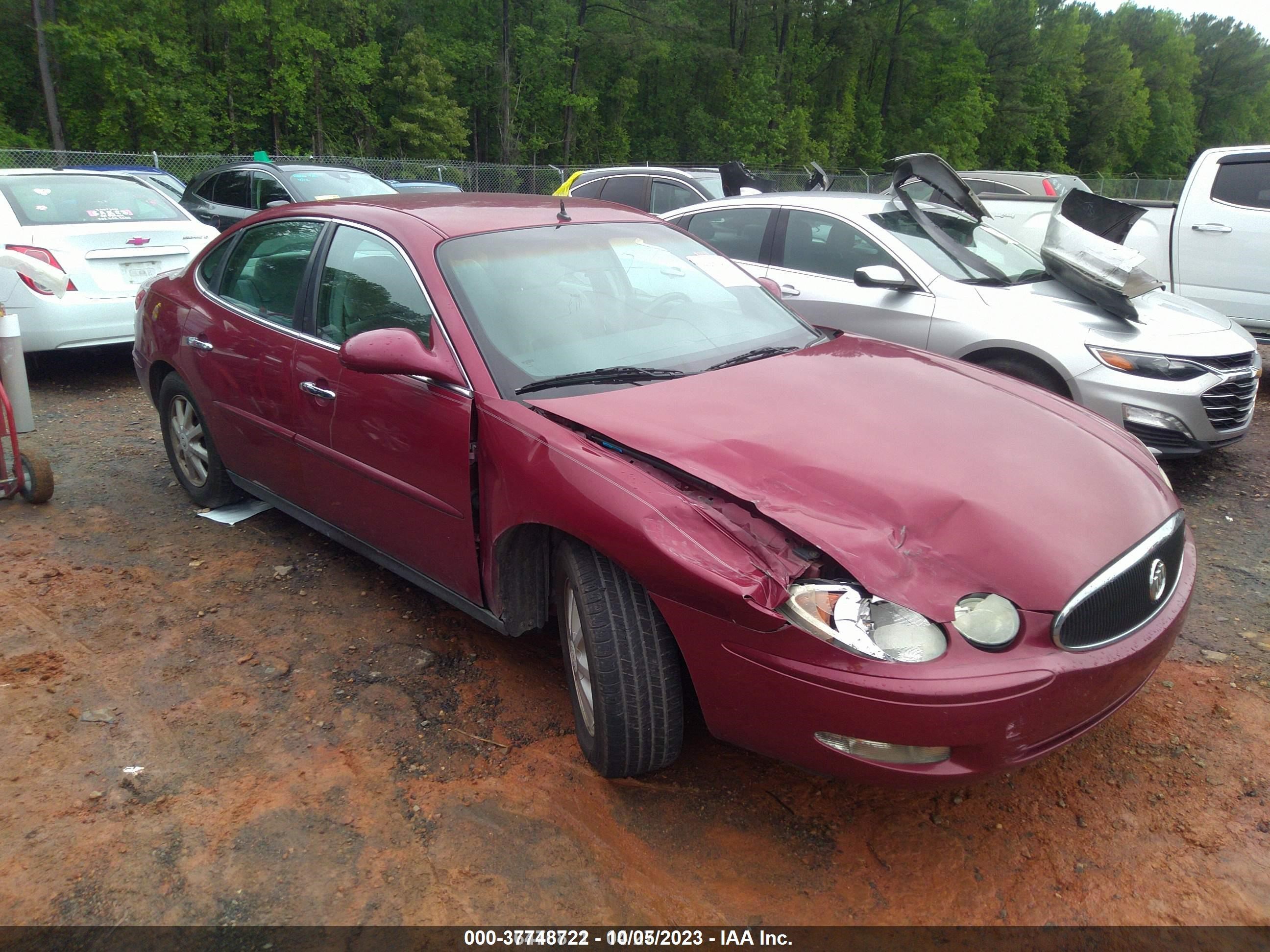 buick lacrosse 2005 2g4wc532x51225013