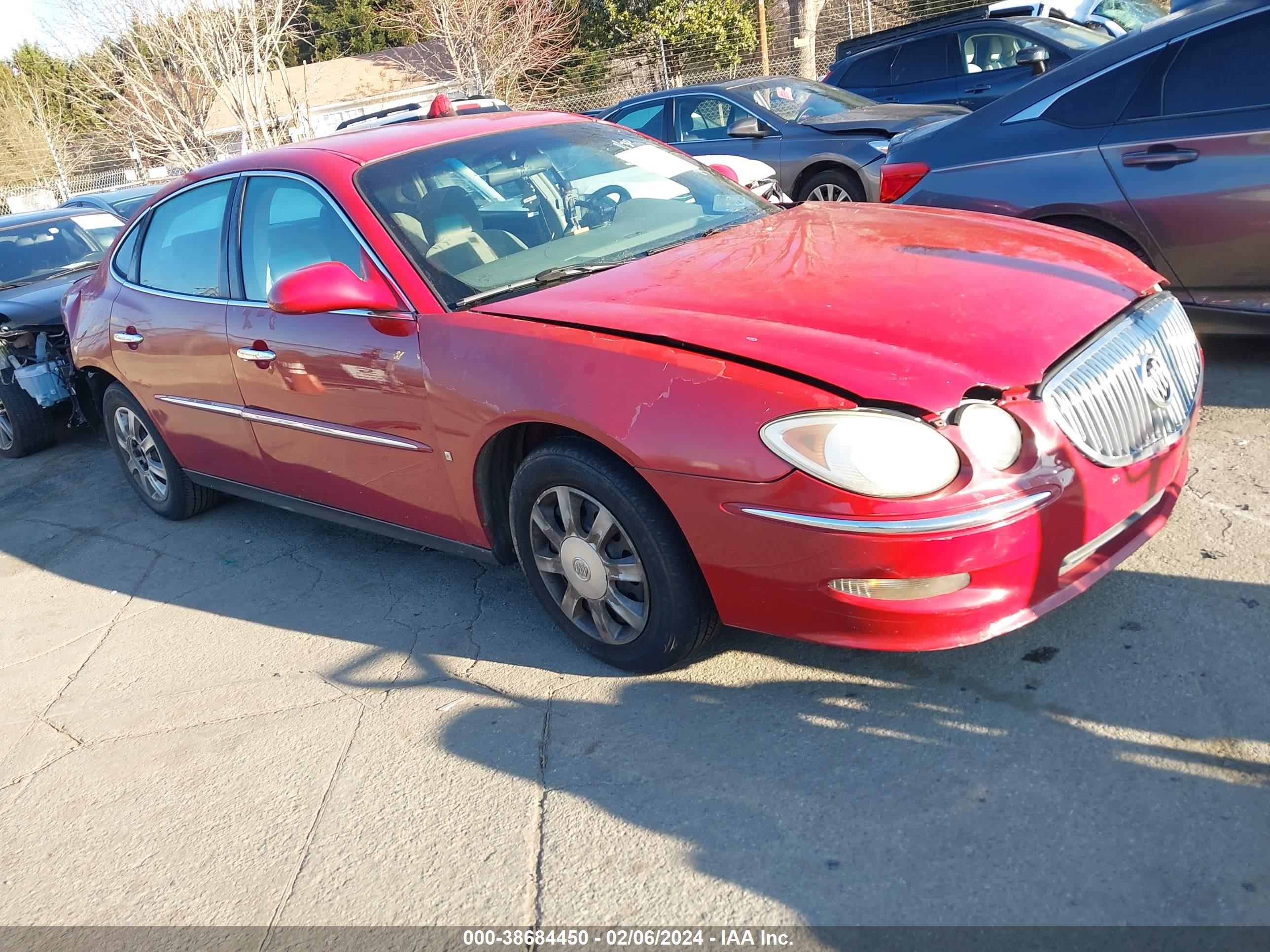 buick lacrosse 2008 2g4wc582x81136507