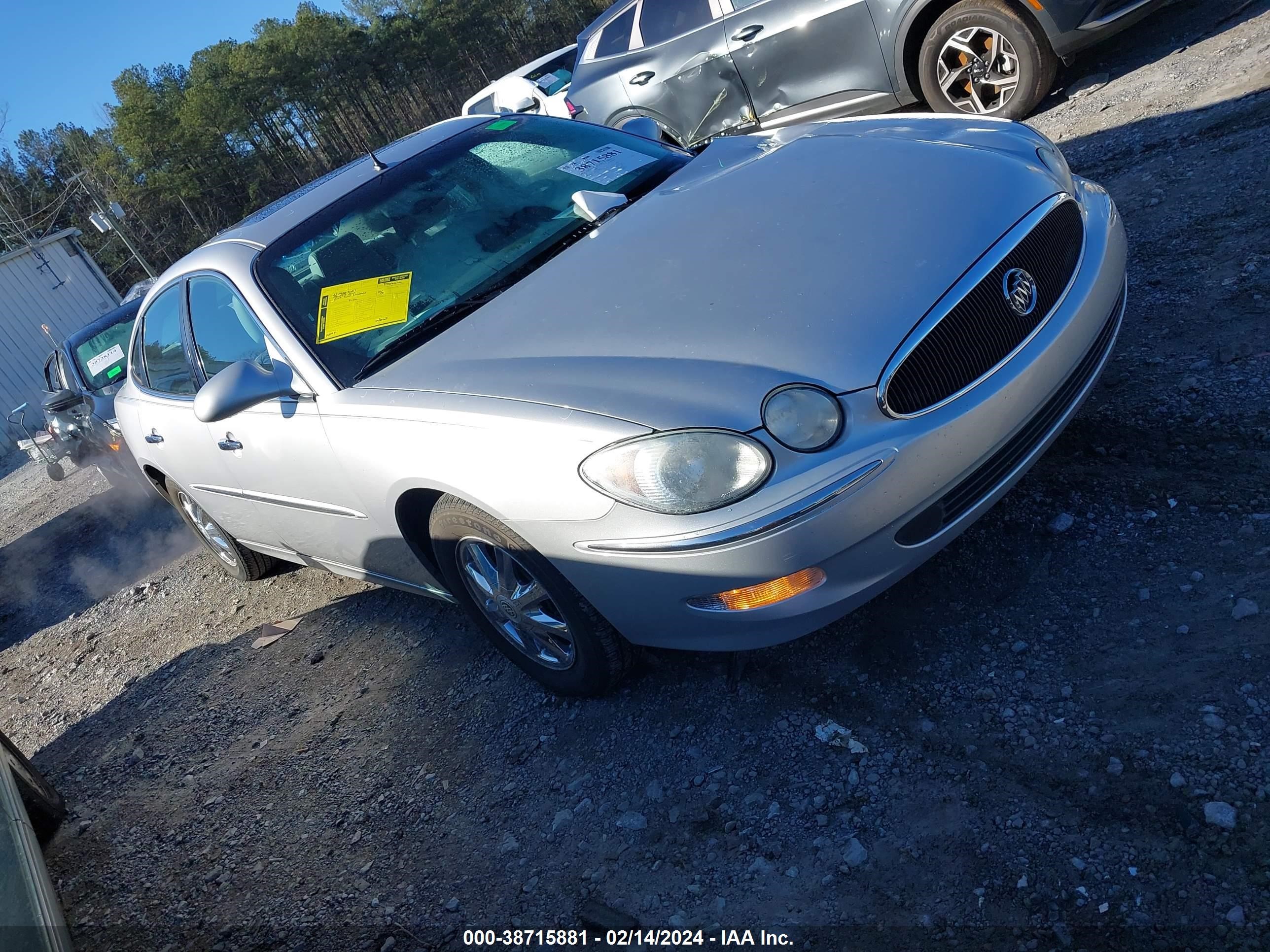 buick lacrosse 2005 2g4wd532251210907